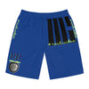 Rich Vibes Volt MG Tiger Shield Royal Blue - Men's Board Shorts (AOP)