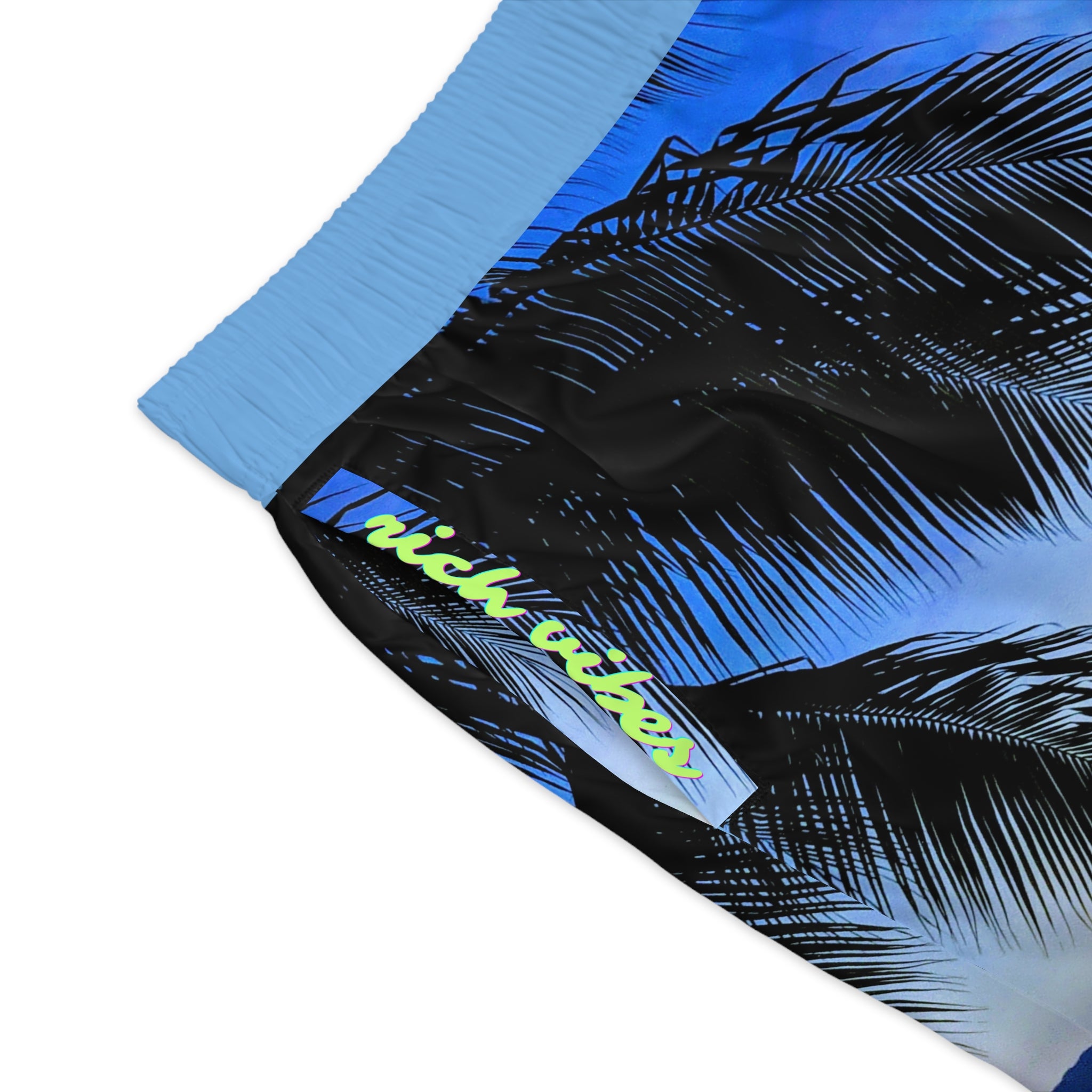 Rich Vibes Volt Blue Sky Sunset - Men's Jogger Shorts (AOP)Light Blue