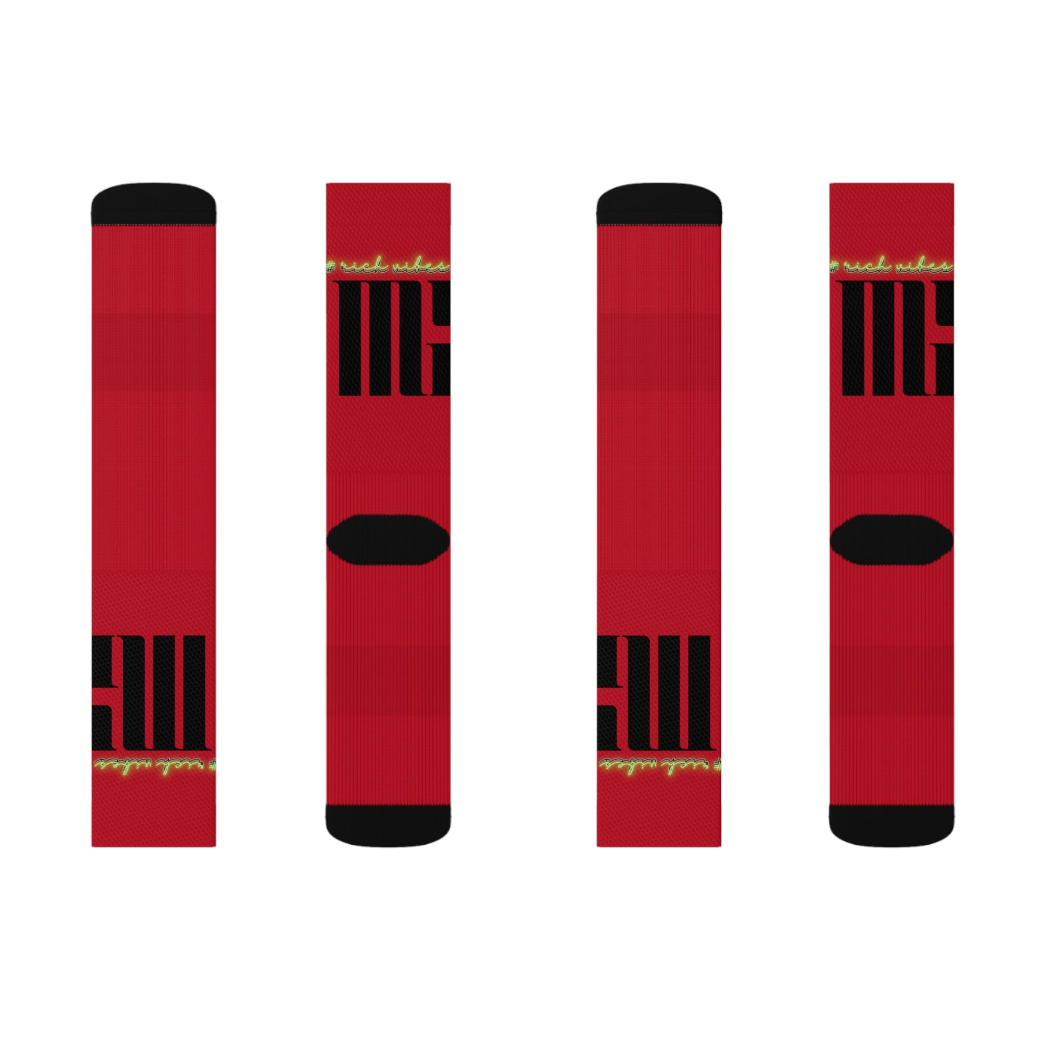 Rich Vibes Volt MG Red - Sublimation Socks