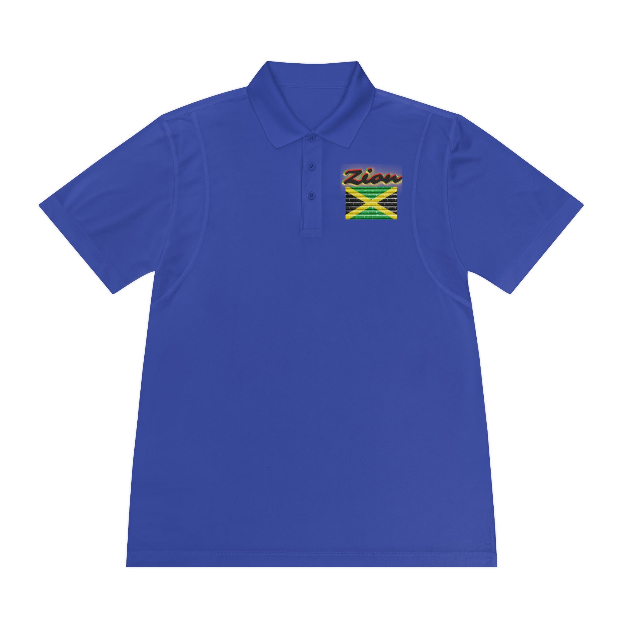 Rich Vibes Zion Lion Of Judah Jamaica Flag - Men's Sport Polo Shirt