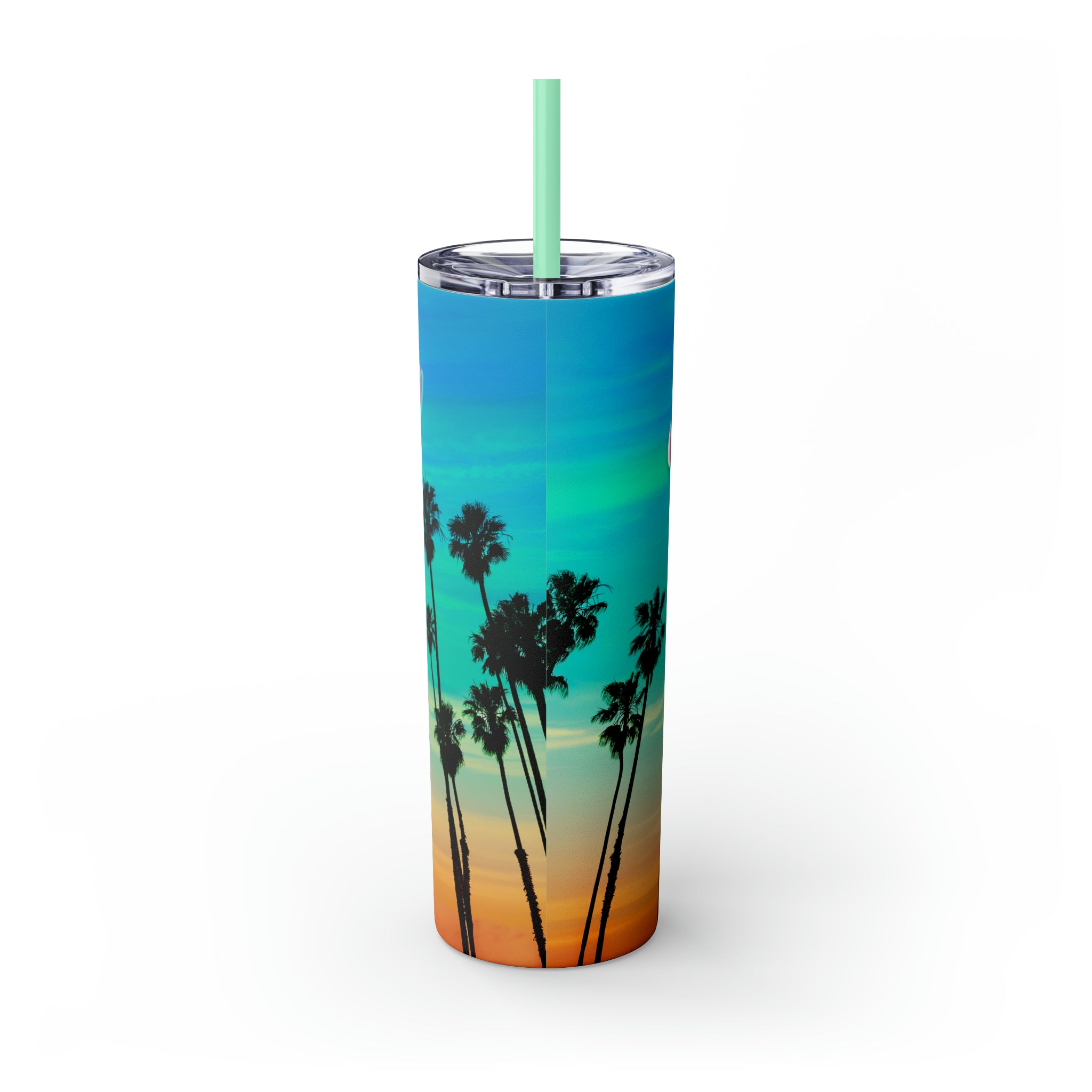 RV Rich Drip Multi-Colored Sunset - Skinny Tumbler with Straw, 20oz