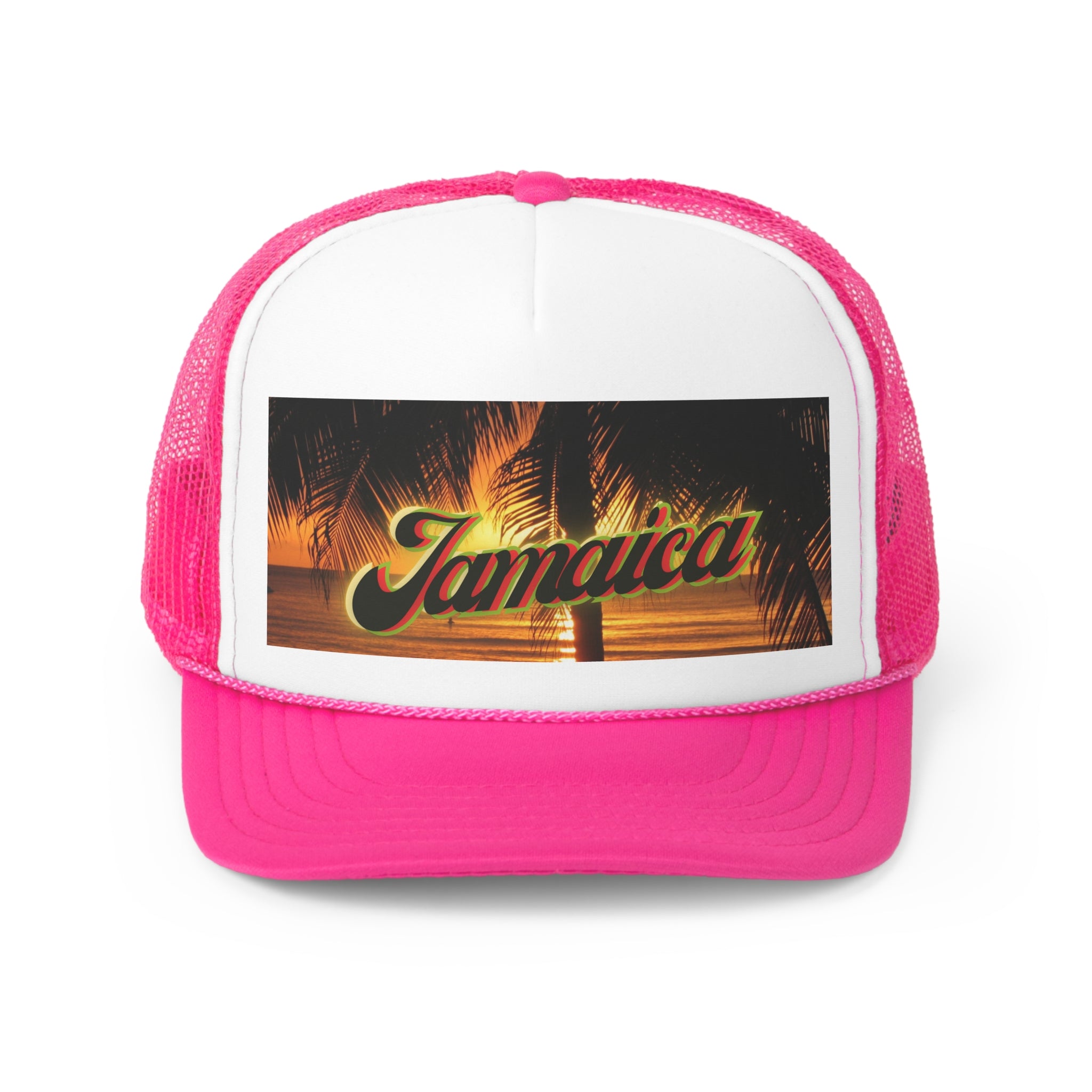 Rich Vibes Golden Jamaica Sunset  - Trucker Hat