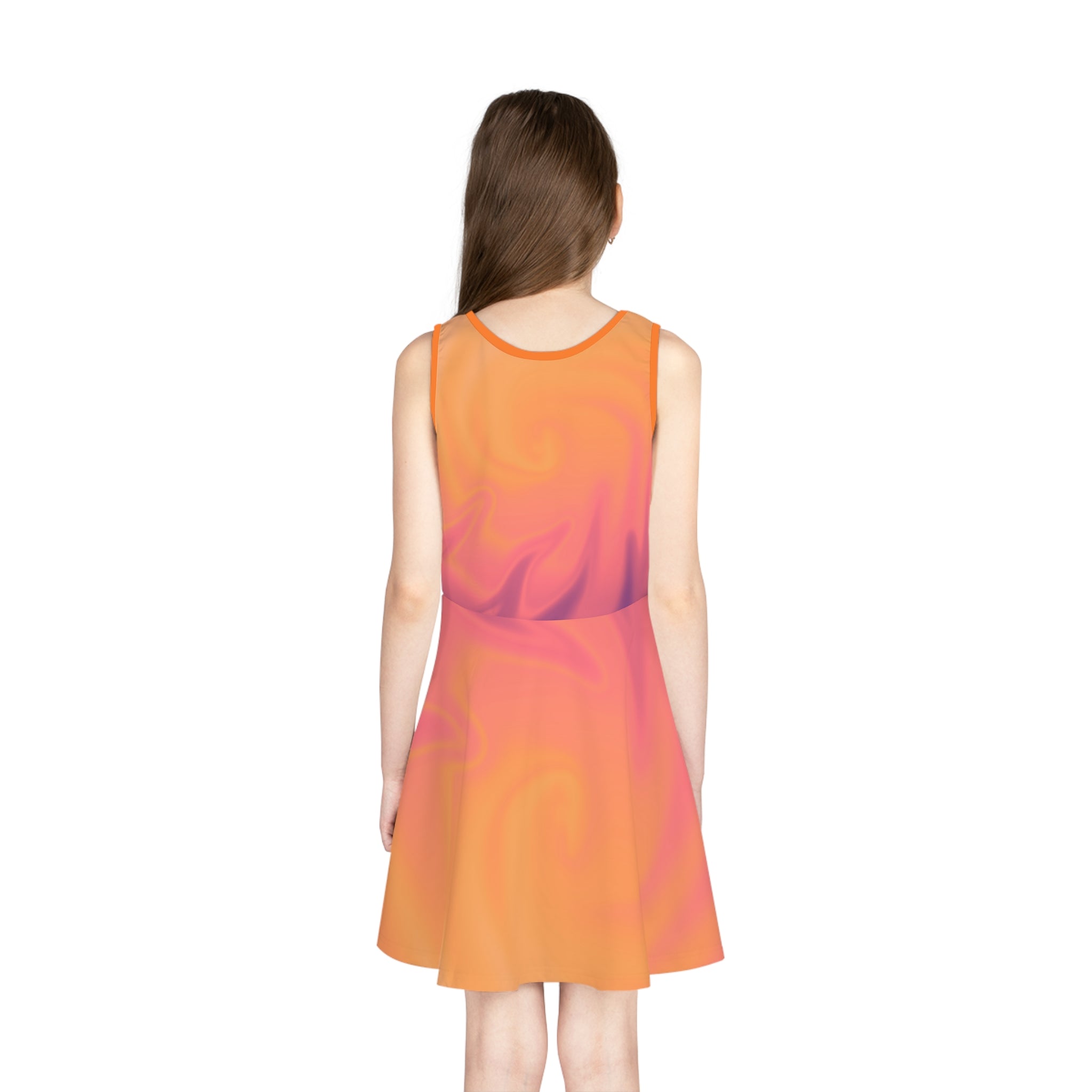 Rich Vibes RV Happy Daisy Autumn - Girls' Sleeveless Sundress (AOP)