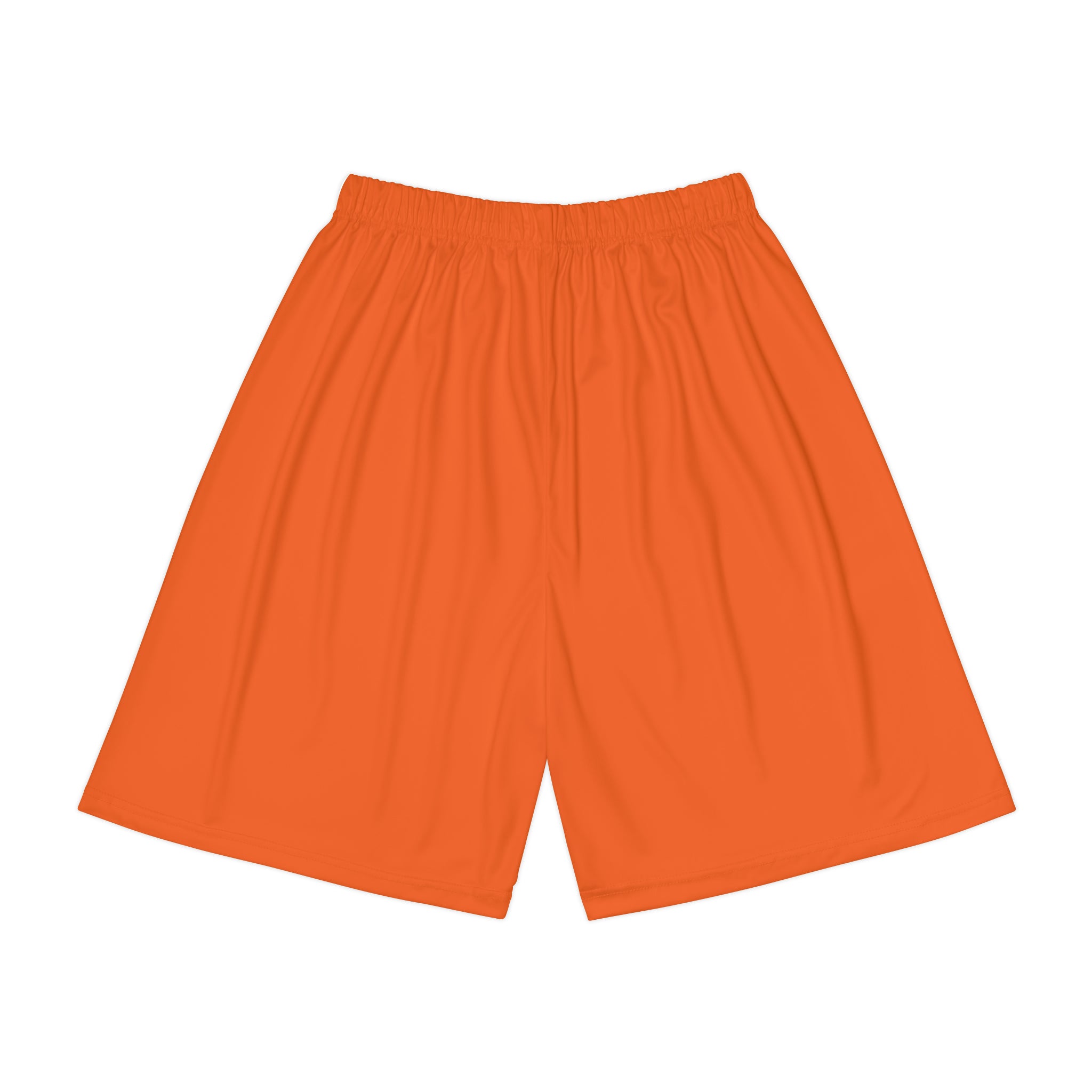 Rich Vibes RV Palm Tree Silhouette Men’s Sports Shorts (AOP) Orange