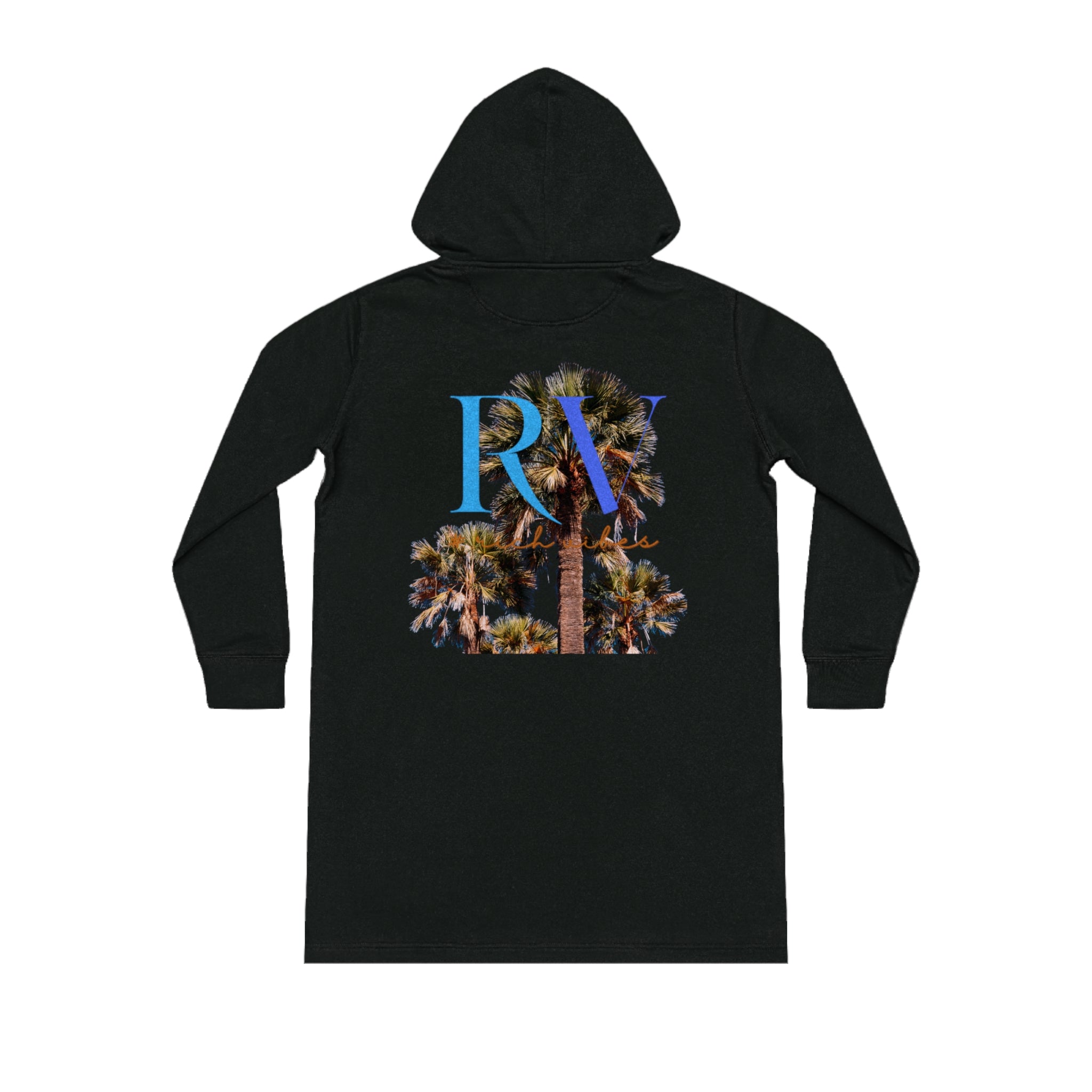 Rich Vibes RV Miami Color Palm Tree - Streeter Hoodie Dress