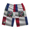 Rich Vibes RR Volt Dominican Republic Flag Tiger Shield 1.0 - Men's Board Shorts (AOP)