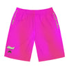 Rich Vibes Hot Pink Beach Chill Vibes 1.0 - Men's Board Shorts (AOP)