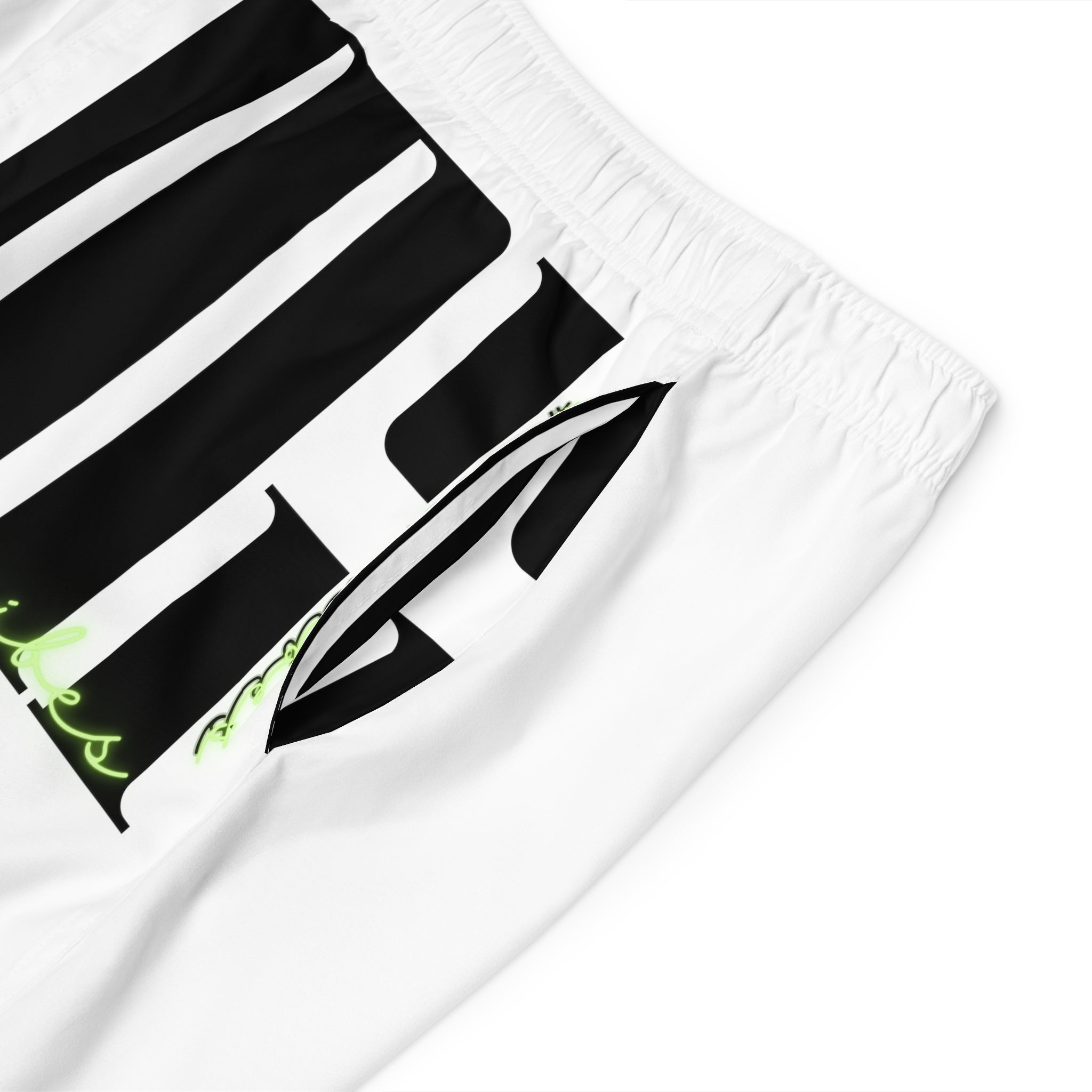 Rich Vibes RR Volt MG Tiger Shield White - Men's Board Shorts (AOP)