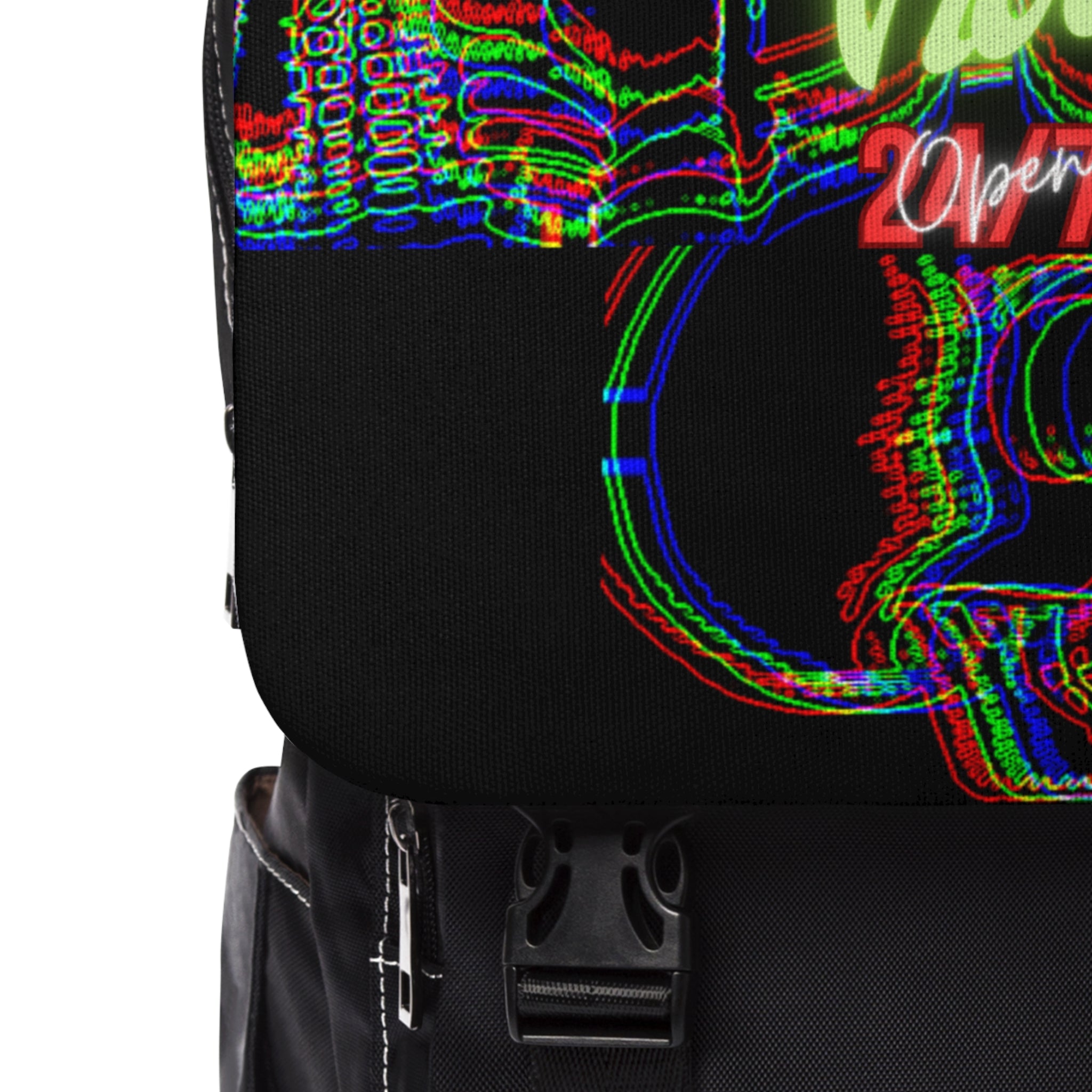 Rich Vibes 4 Red Skulls Silhouette - Unisex Casual Shoulder Backpack