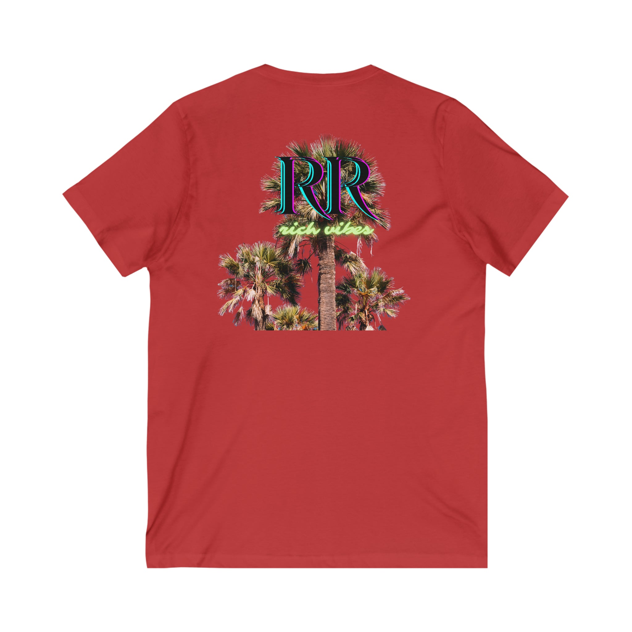 Rich Vibes Volt RR 2.5 - Unisex Jersey Short Sleeve V-Neck Tee