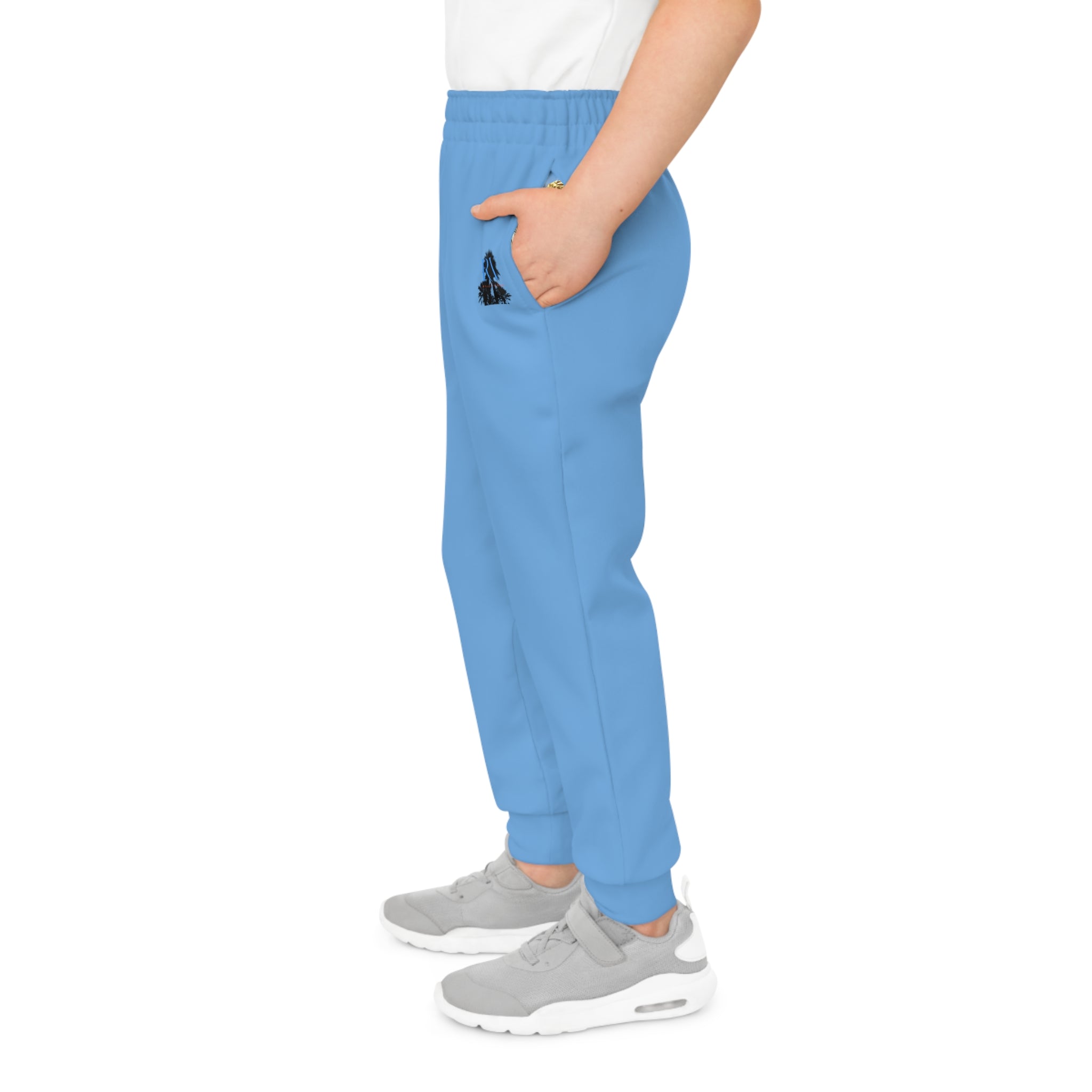 Rich Vibes RV Palm Tree Light Blue - Youth Joggers (AOP)