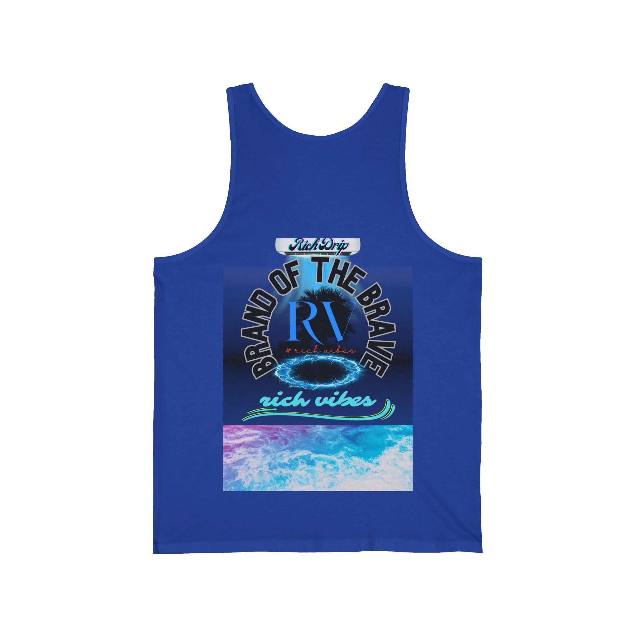 Rich Vibes Rich Drip Ocean Breeze 01 - Unisex Jersey Tank