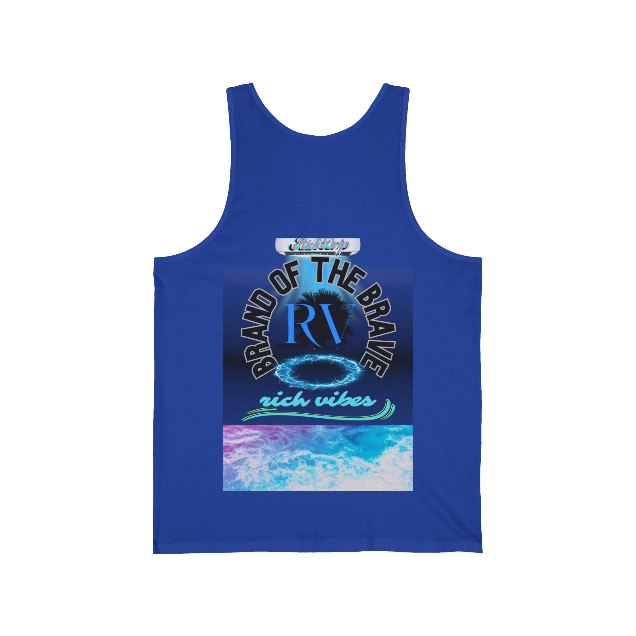 Rich Drip RV RR Brand of the Brave Power - Unisex Jersey Tank