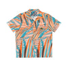 Rich Vibes Colorful Palm Tree Golfer Turquoise Peach Palm Tree 1.0 - Men's Hawaiian Shirt (AOP)