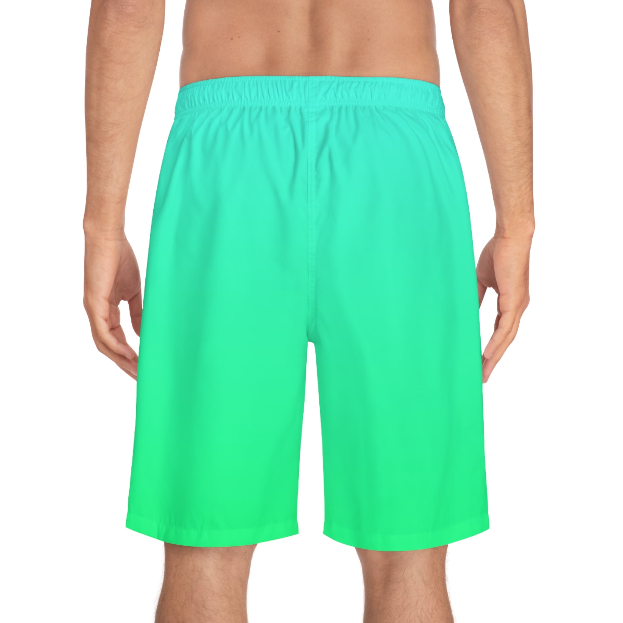 Rich Vibes Volt Green Tropical Tiger Beach Chill Vibes 2.0 - Men's Board Shorts (AOP)