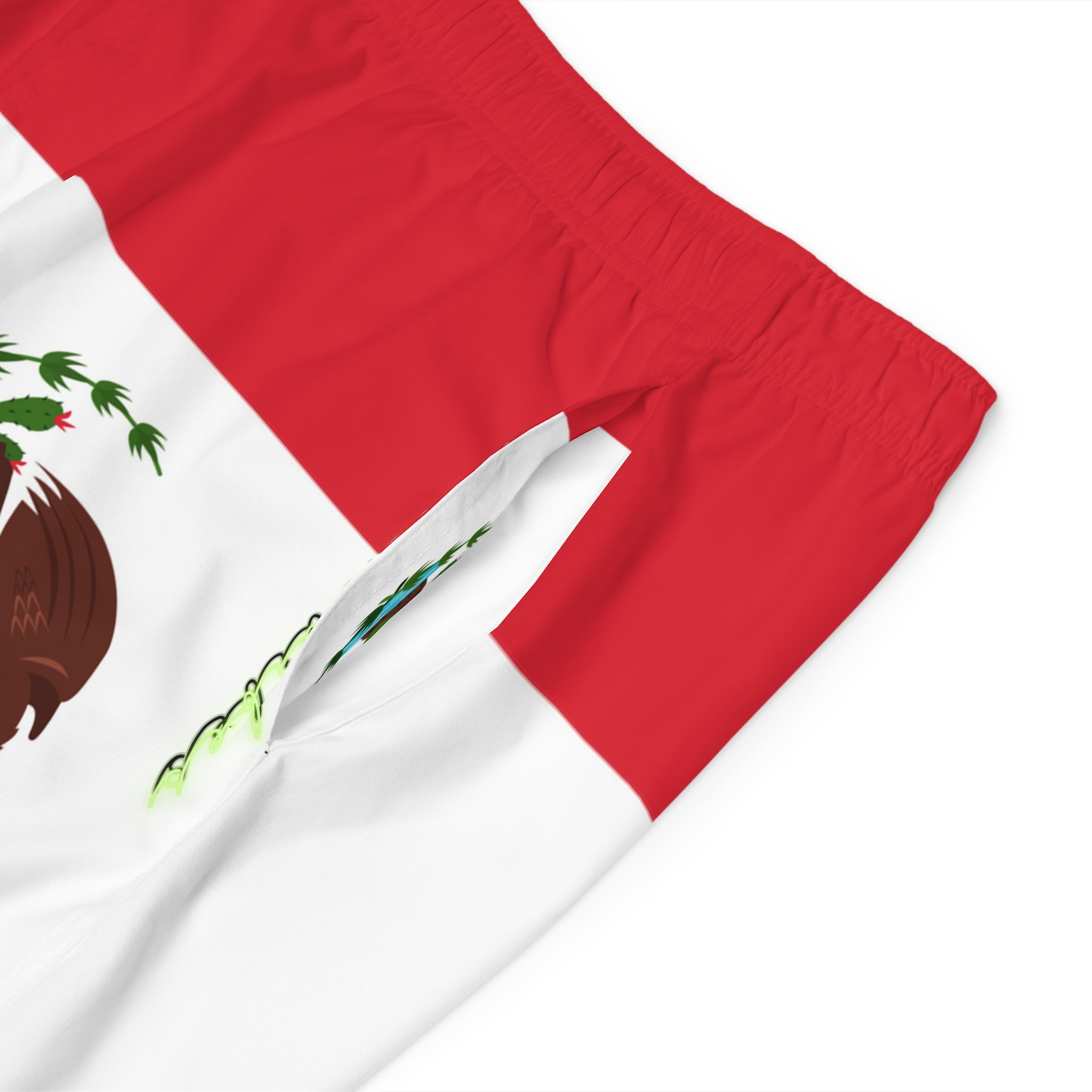 Rich Vibes RR Volt Mexican Flag Tiger Shield 2.0 - Men's Board Shorts (AOP)