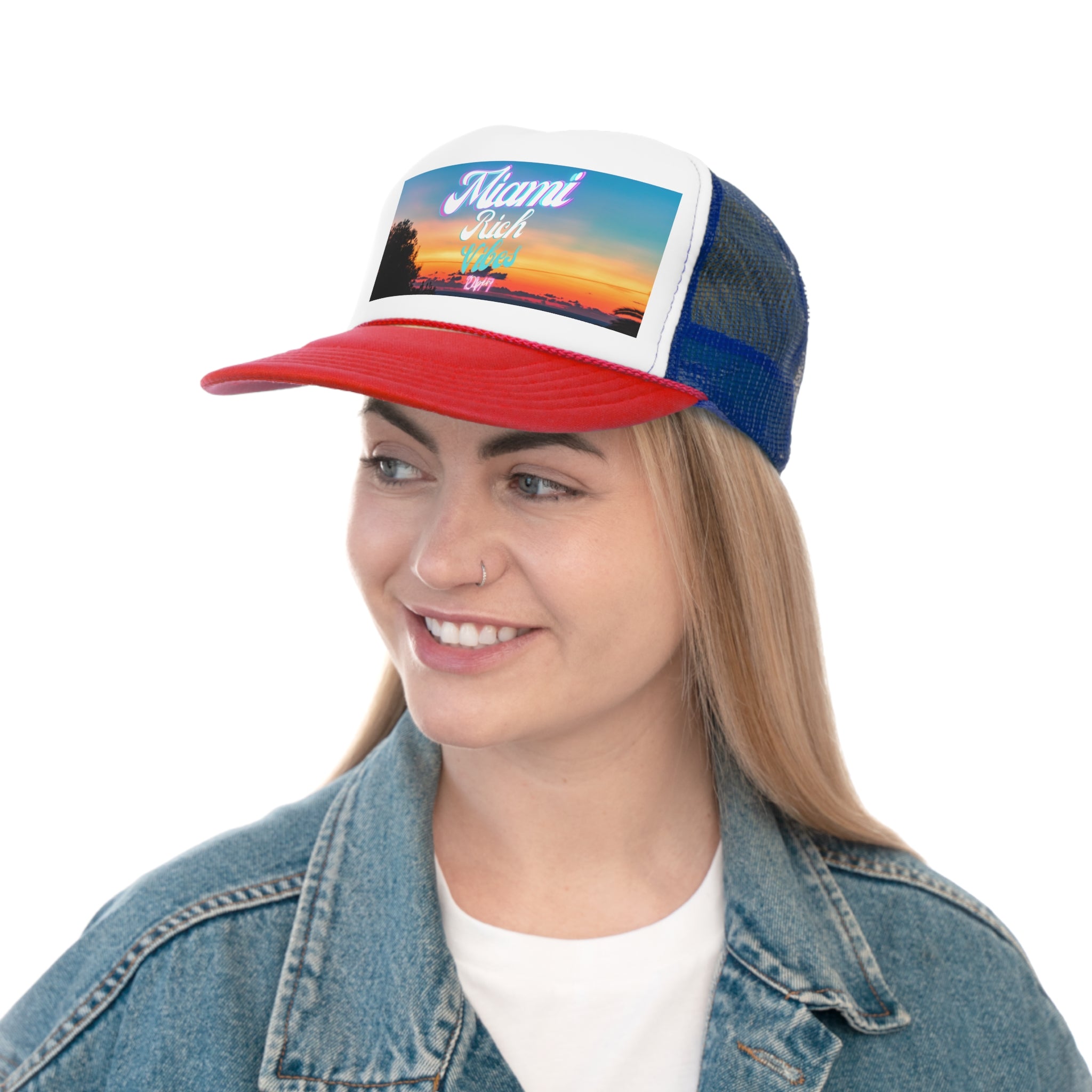 Rich Vibes 24/7 Miami Print Colorway - Trucker Hat