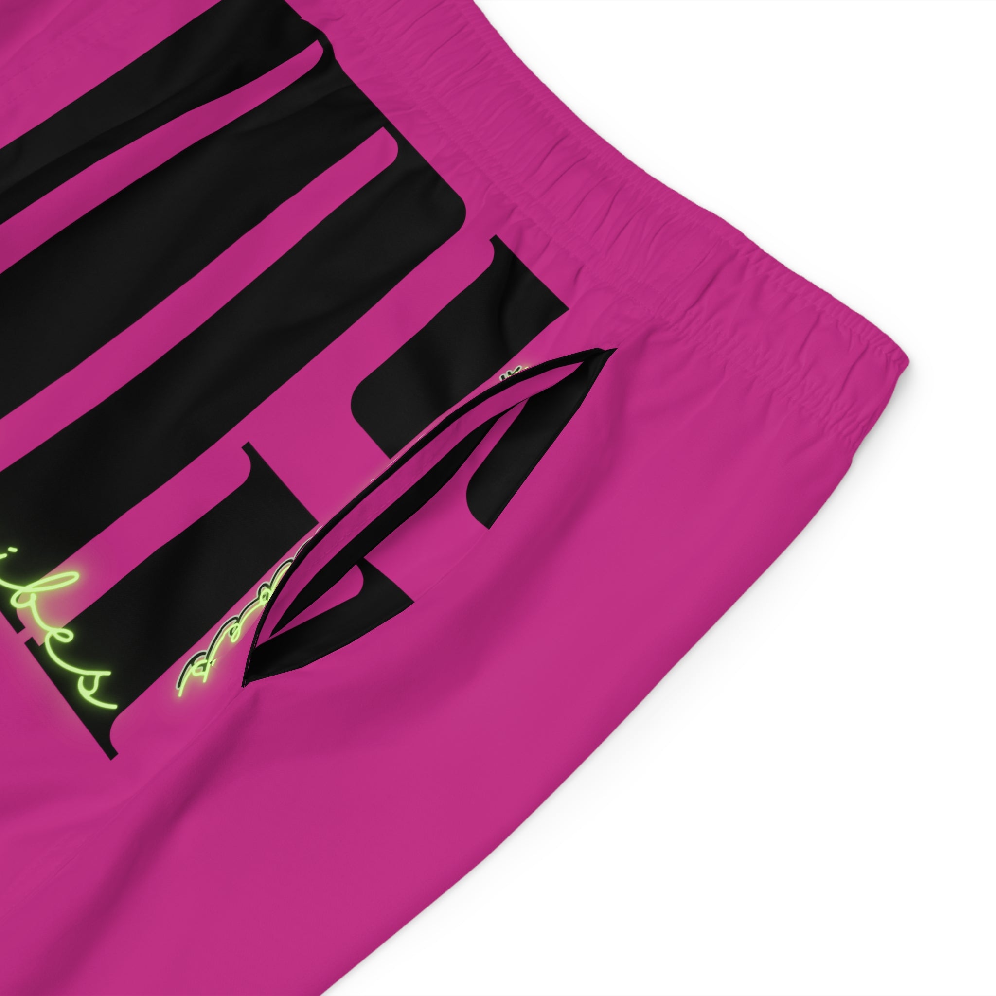 Rich Vibes Volt MG Tiger Shield Pink - Men's Board Shorts (AOP)