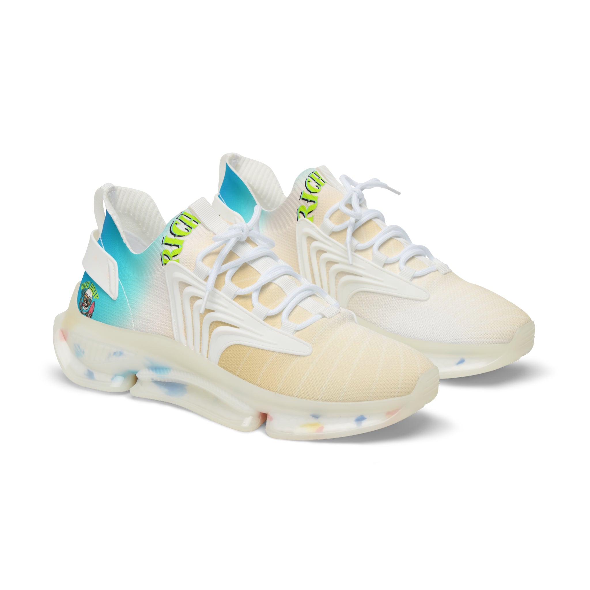 Rich Vibes Volt Beach Sand - Men's Mesh Sneakers White