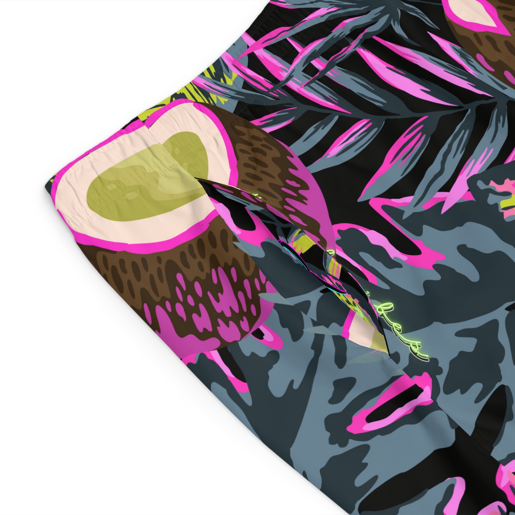 Rich Vibes RR Volt Tropical Coconut Palm Tree - Men's Board Shorts (AOP)