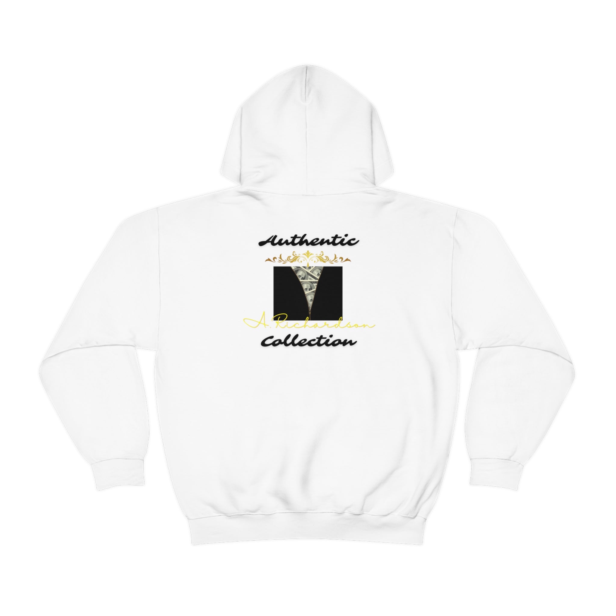 Rich Vibes Black RR Authentic Signature Collection - Heavy Hoodie