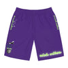 Rich Vibes RR Volt Plane Flight Tiger Shield 2.0 Purple - Men's Board Shorts (AOP)