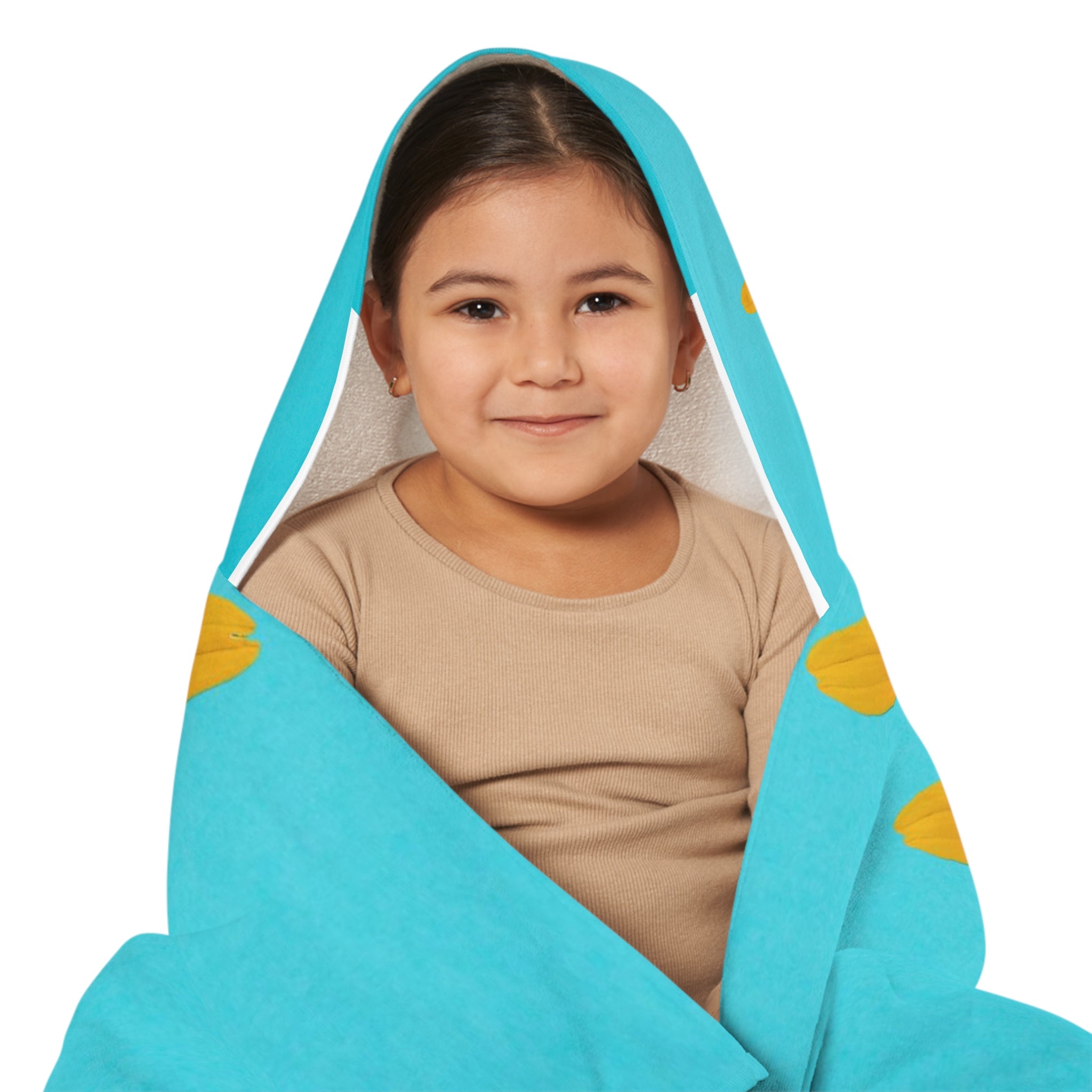 Sunshine Lemon Print - Youth Hooded Towel