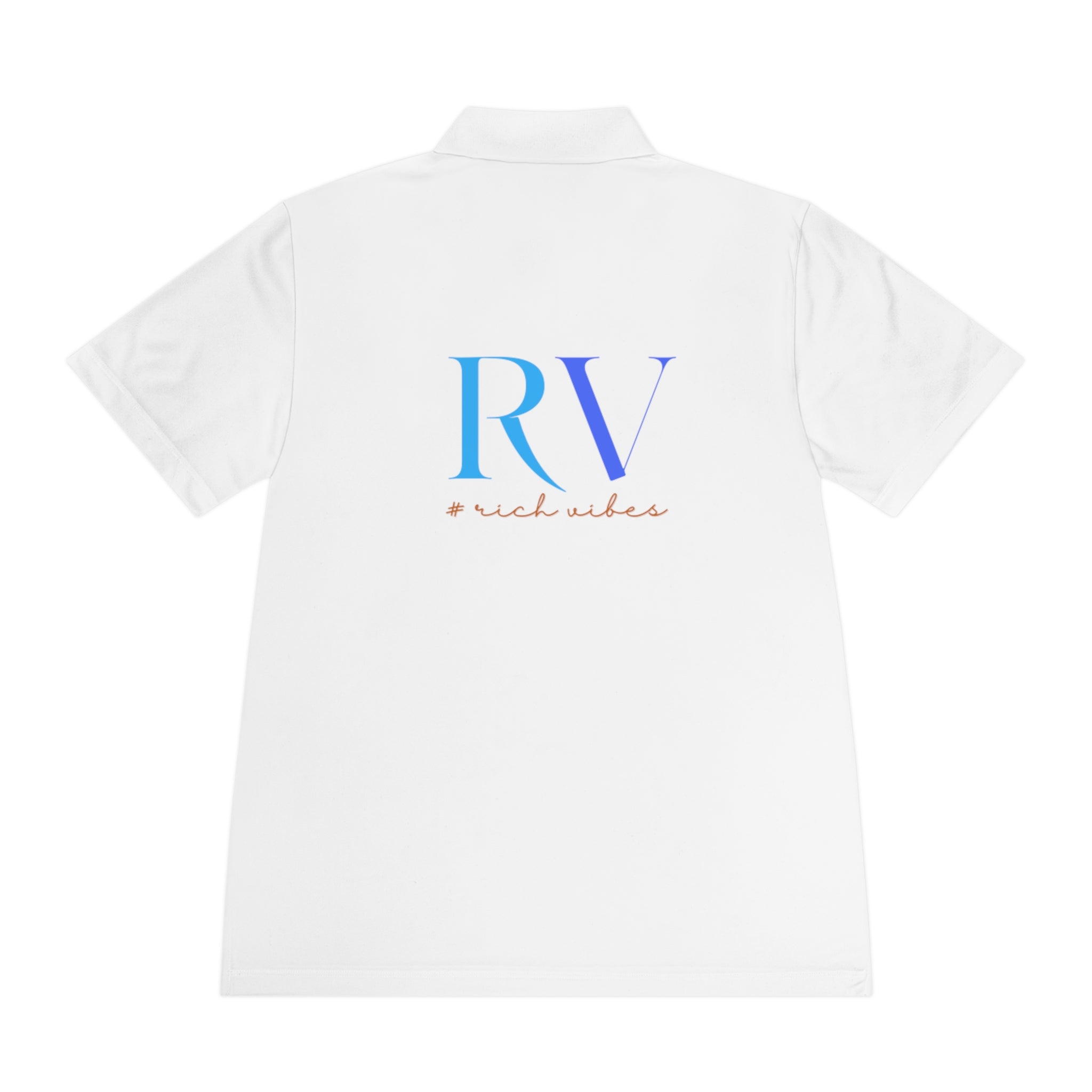 Rich Vibes RV Logo Back 2.0 - Men's Sport Polo Shirt