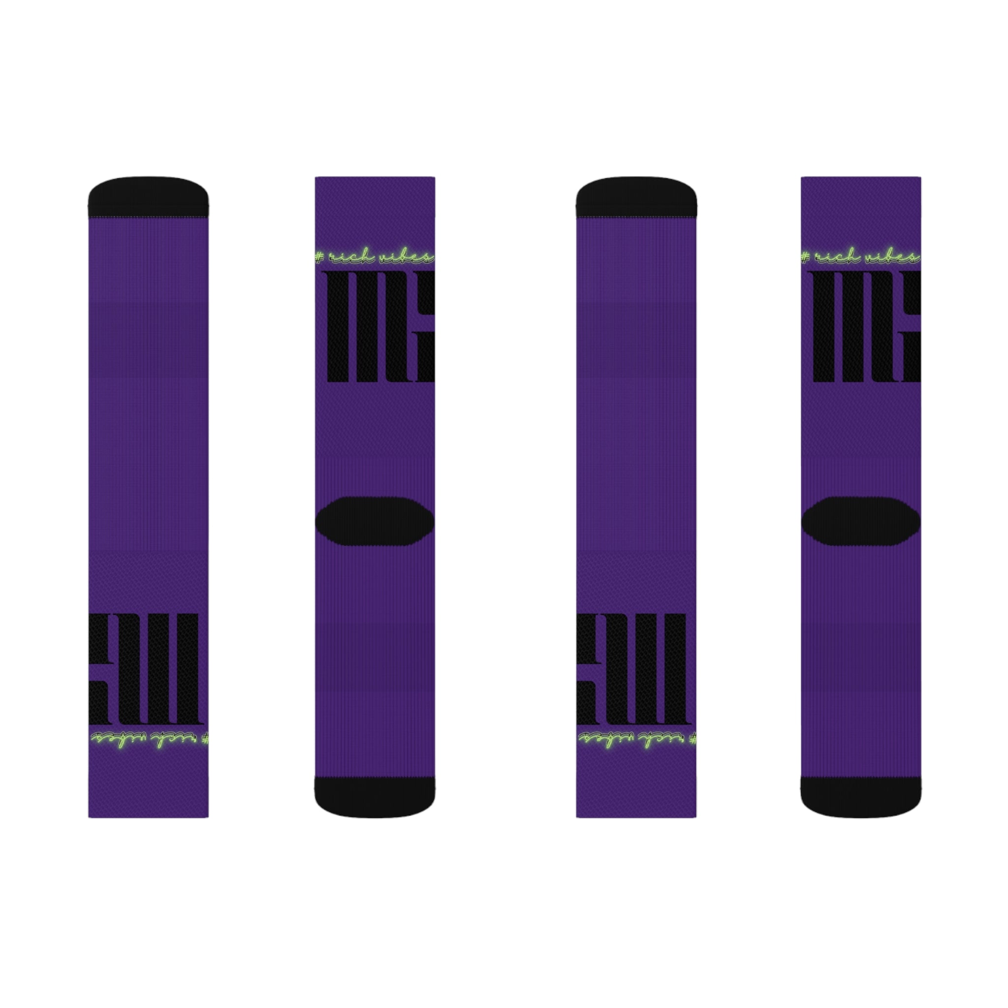 Rich Vibes Volt MG Purple - Sublimation Socks
