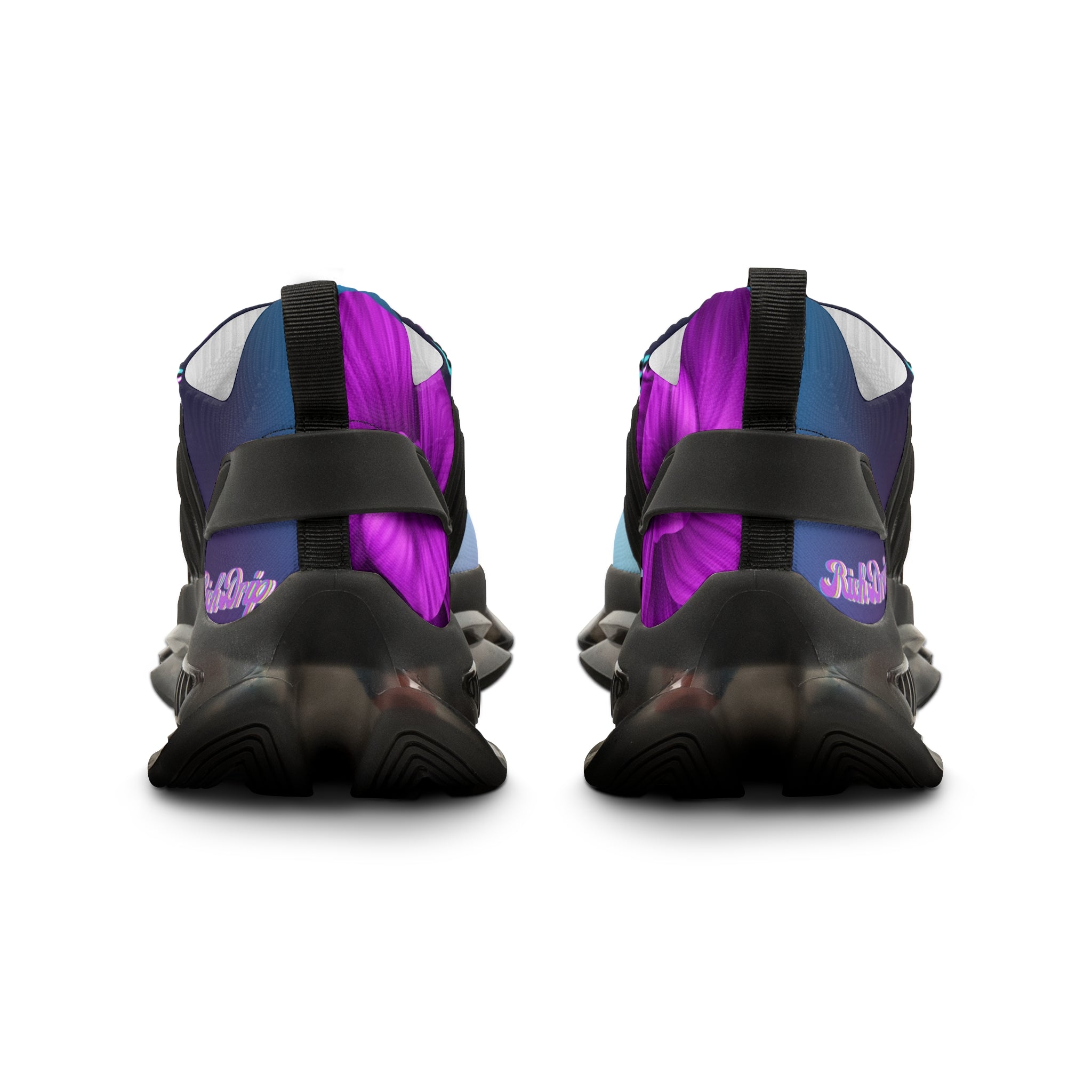 RV5 Pulse Purple Flower Blue Skies - Men's Mesh Sneakers