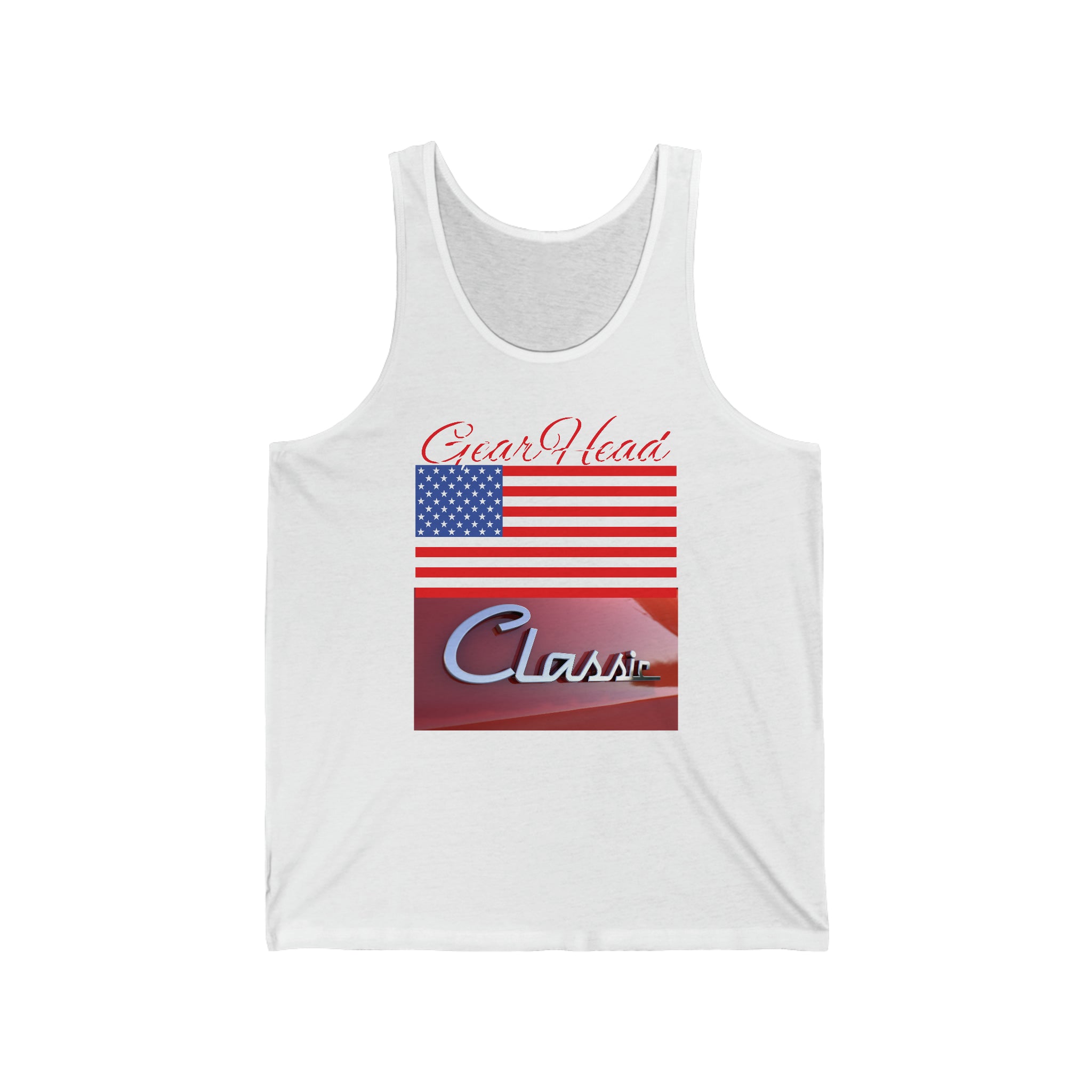 Rich Vibes Gear Head American Red Classic 1.0 - Unisex Jersey Tank