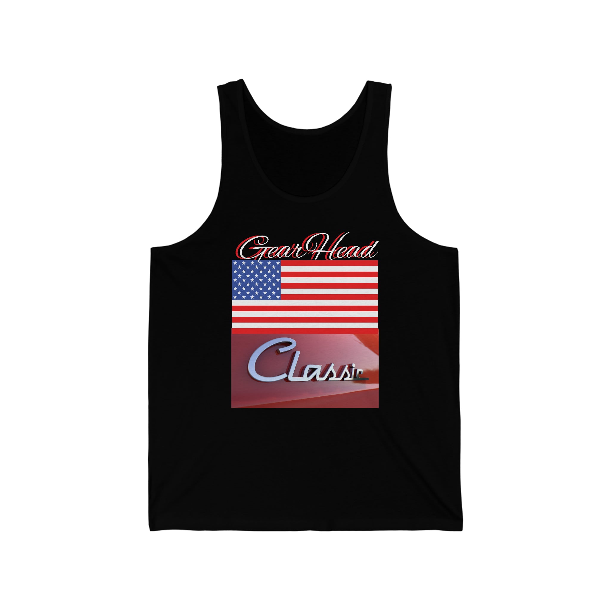 Rich Vibes Gear Head American Red Classic 1.0 - Unisex Jersey Tank