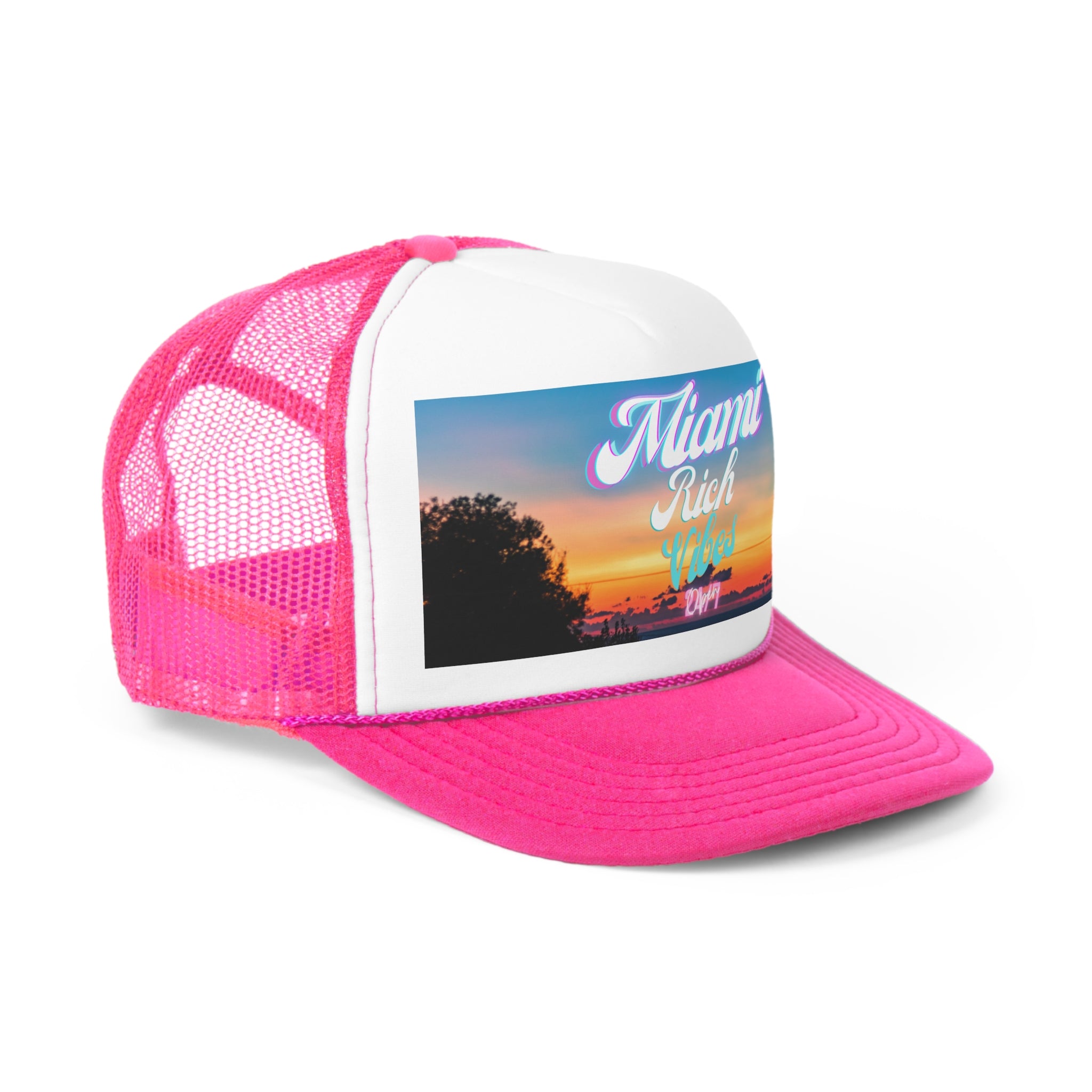Rich Vibes 24/7 Miami Print Colorway - Trucker Hat