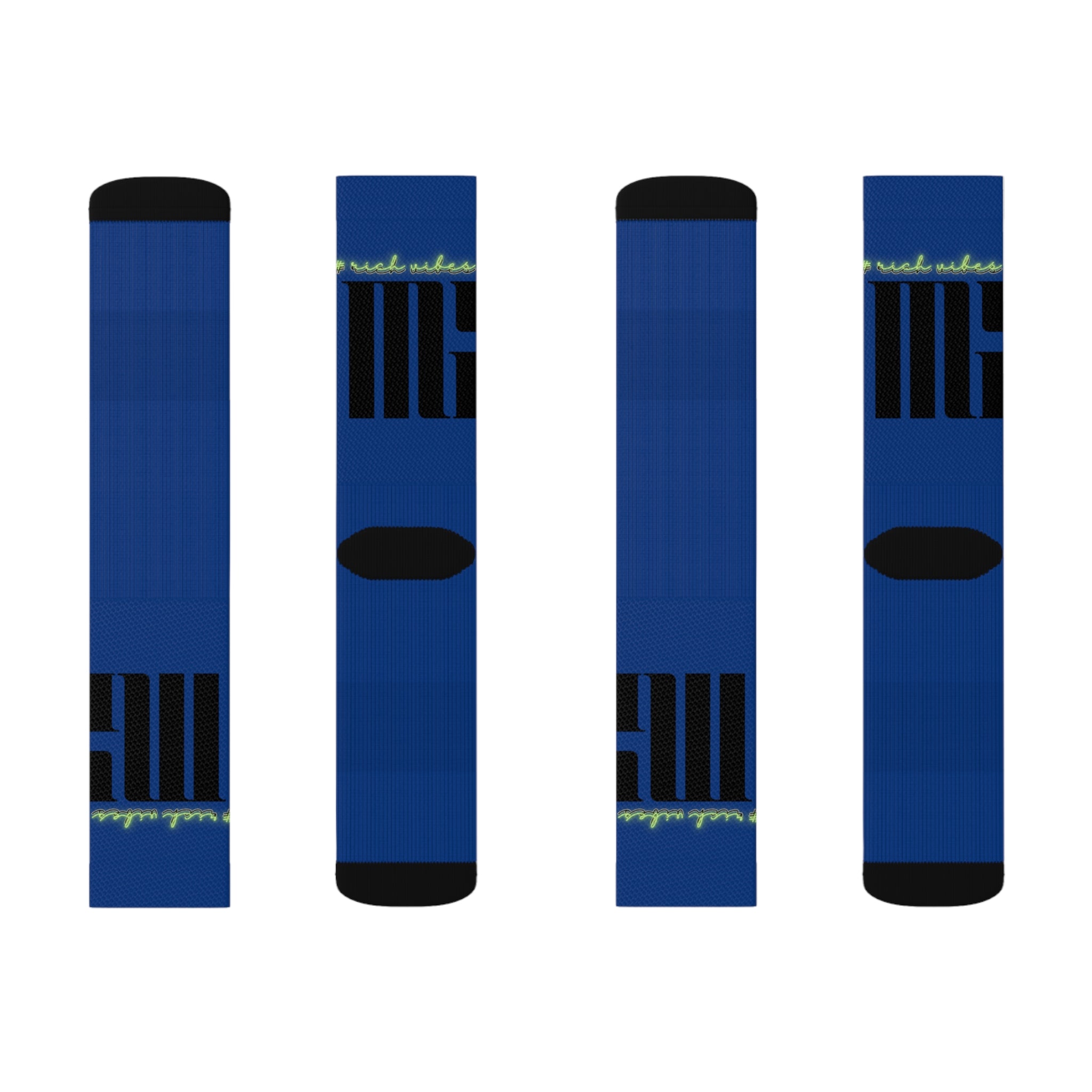 Rich Vibes Volt MG Royal Blue - Sublimation Socks