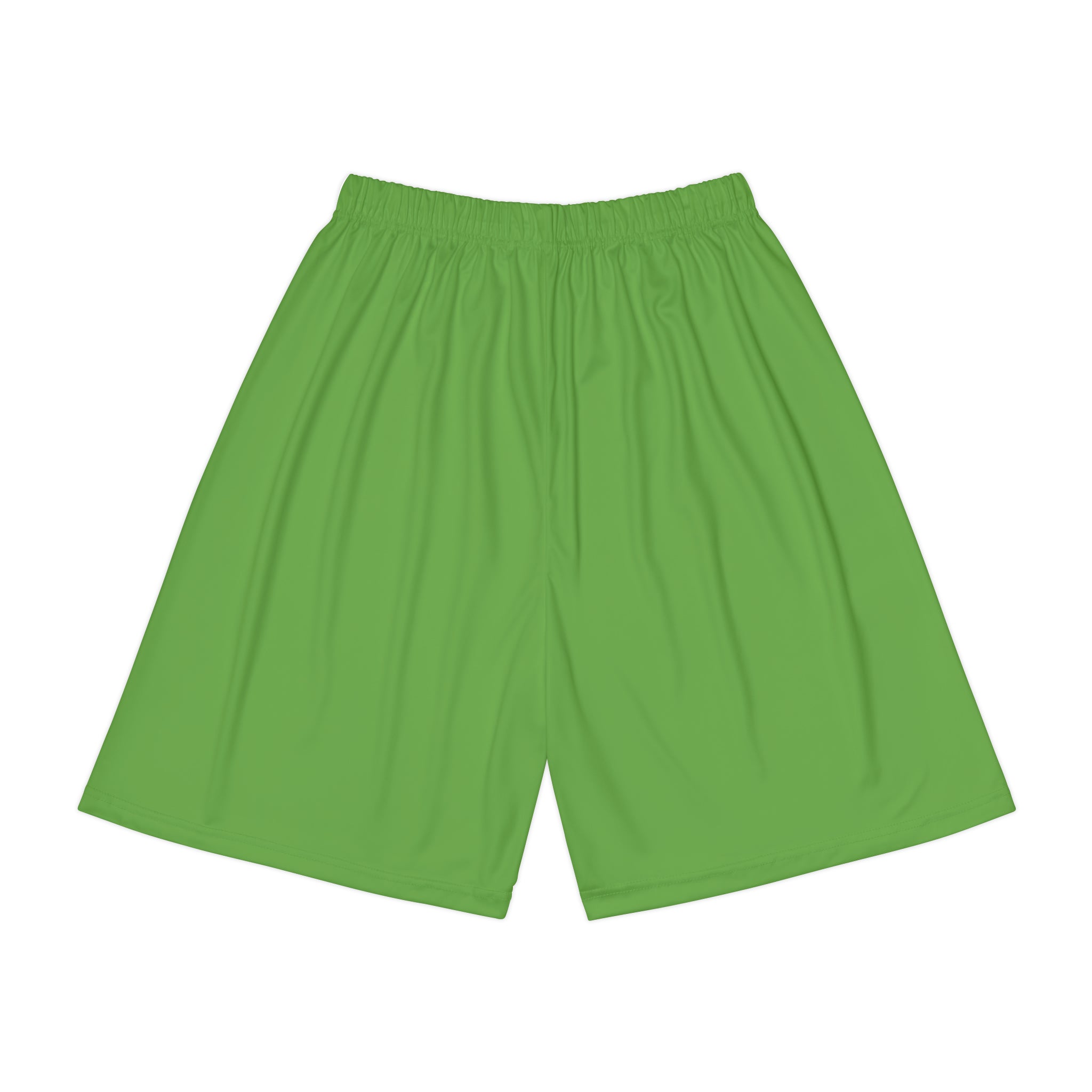 Rich Vibes RV Palm Tree Silhouette Men’s Sports Shorts (AOP) Leaf Green