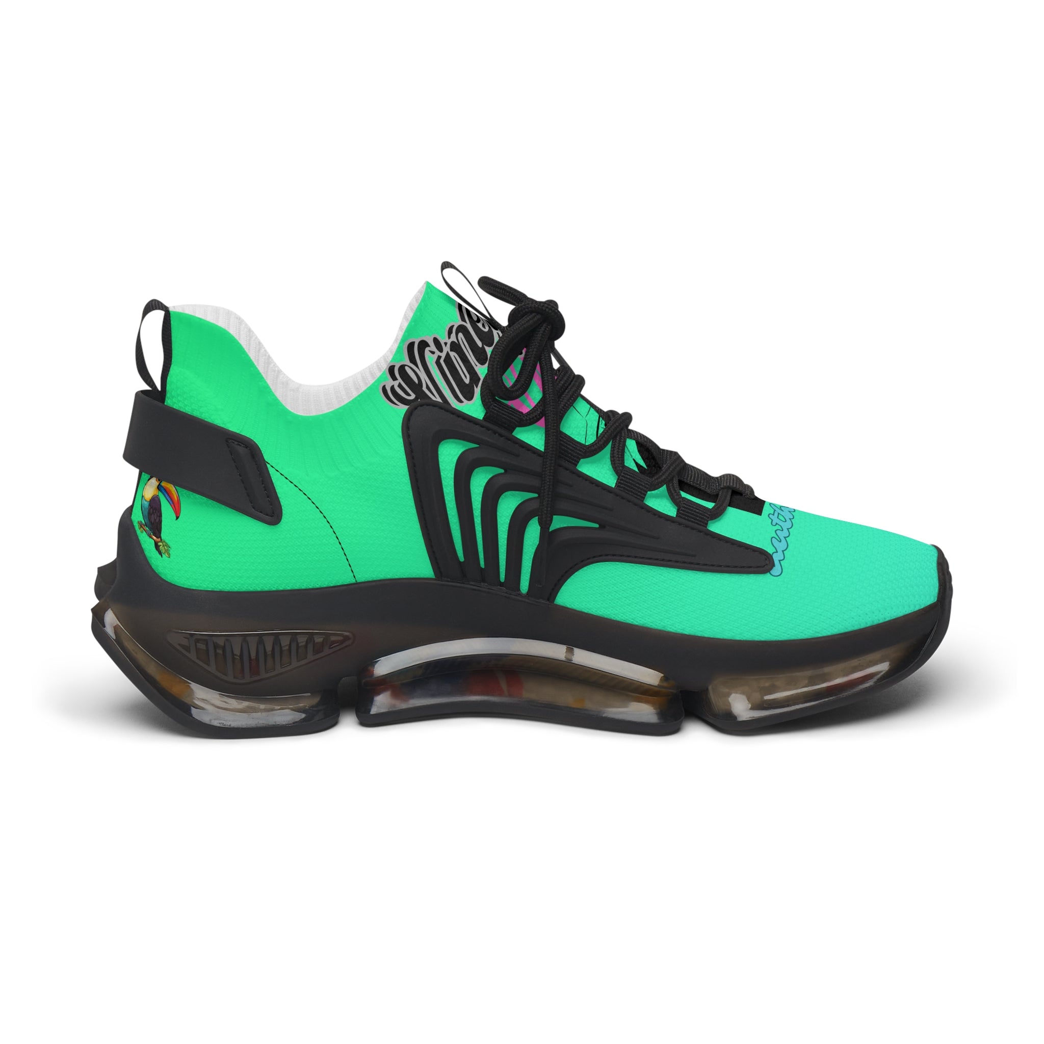 Vineyard Vibes Tropical Sea Green - Women's Mesh Sneakers