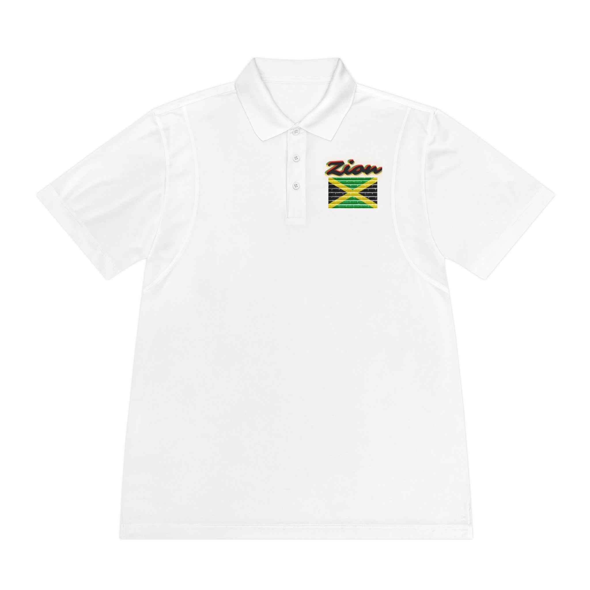 Rich Vibes Zion Lion Of Judah Jamaica Flag - Men's Sport Polo Shirt
