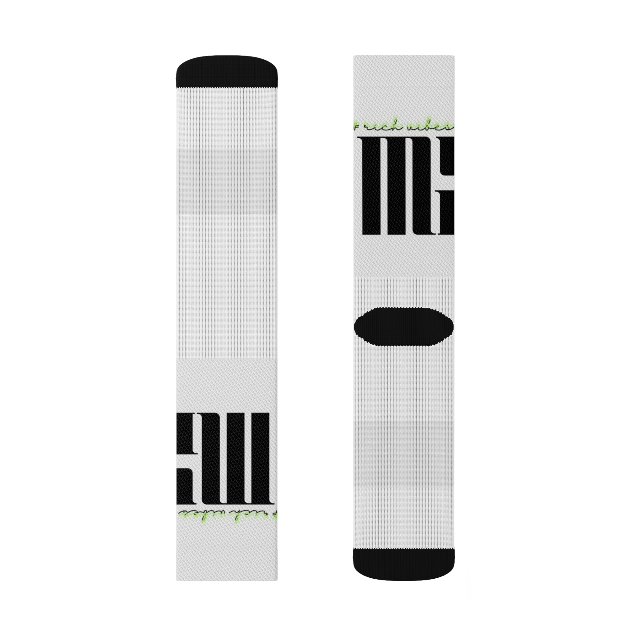 Rich Vibes Volt MG White - Sublimation Socks