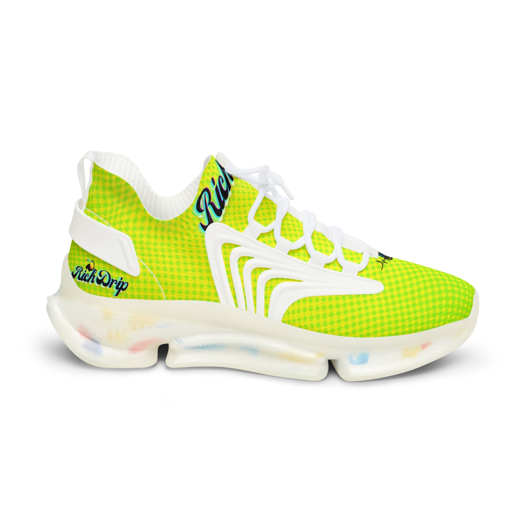 RV5 Pulse Tropical Lime Green Glow - Men's Mesh Sneakers Black