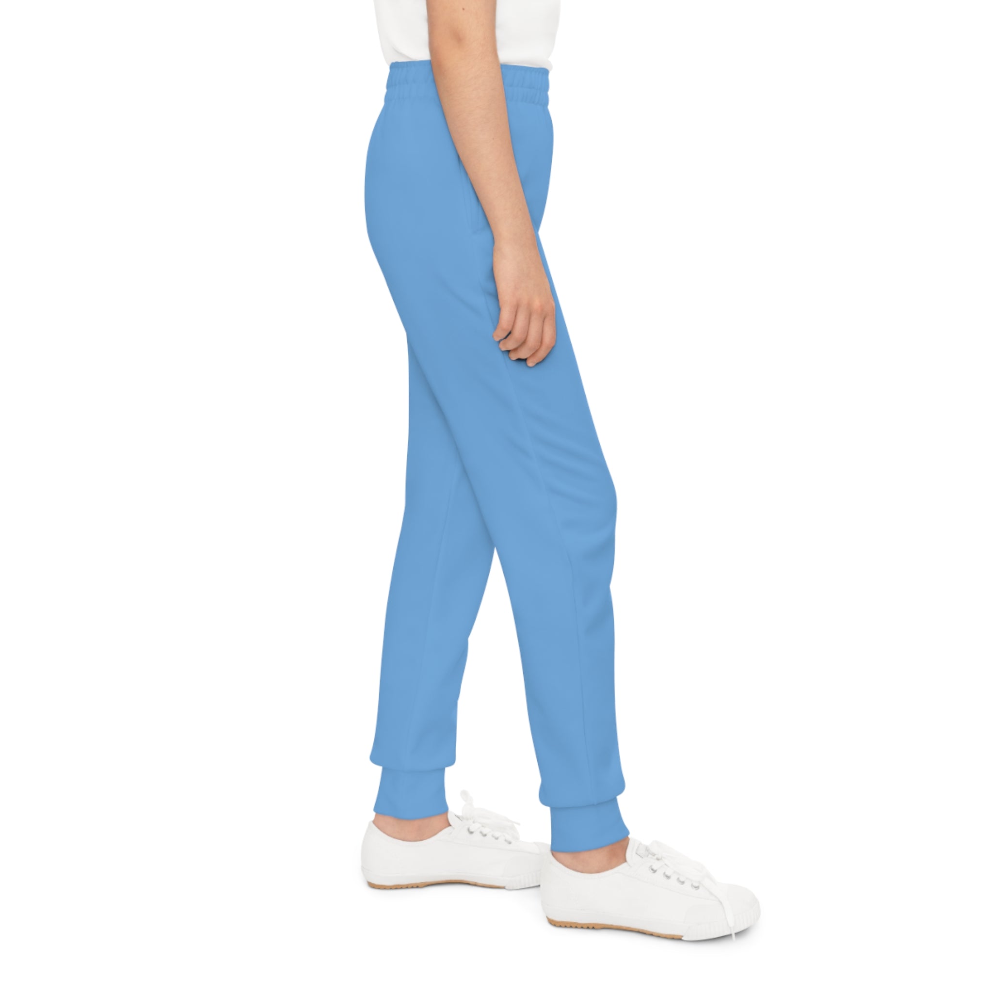Rich Vibes RV Palm Tree Light Blue - Youth Joggers (AOP)