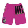 Rich Vibes Volt MG Tiger Shield Pink - Men's Board Shorts (AOP)