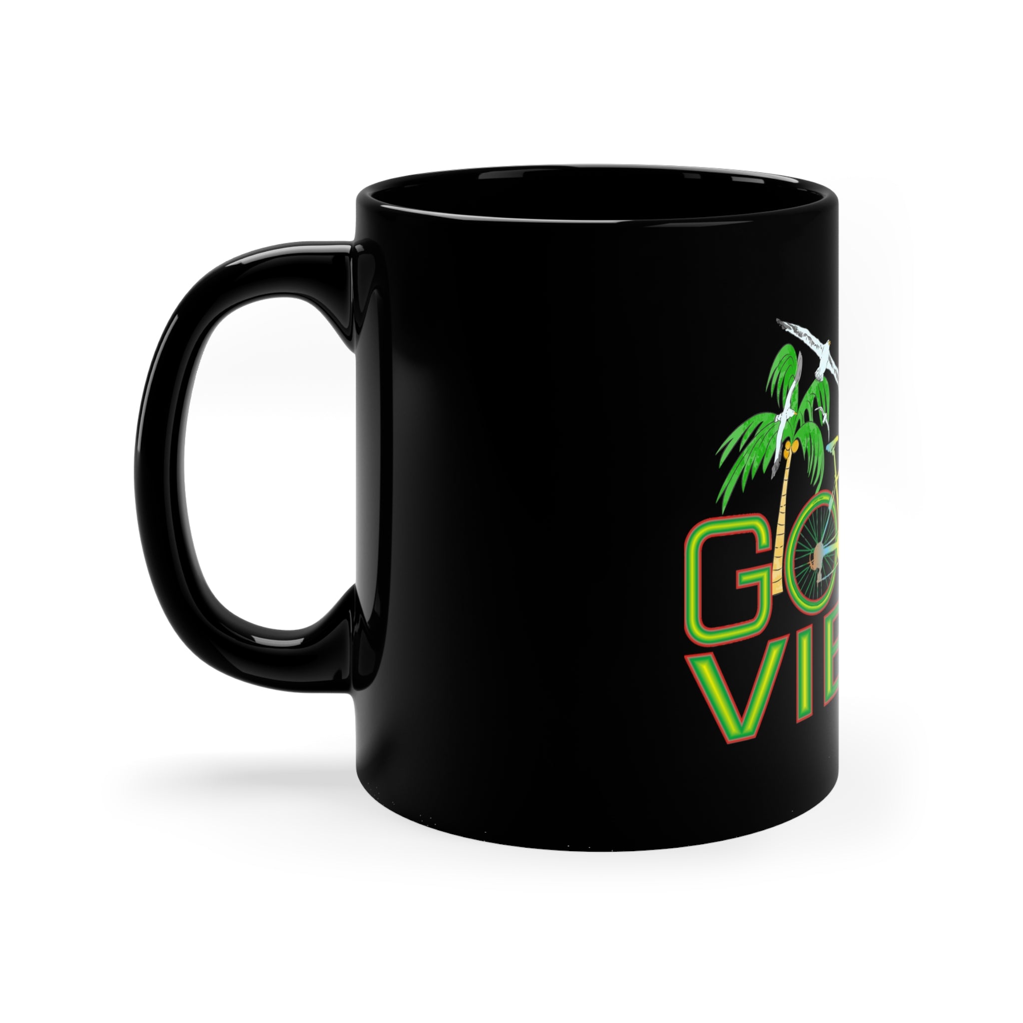 Good Morning Good Vibes -11oz Black Mug