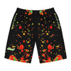Rich Vibes Volt Beach Multi Colored Paint Drops - Men's Board Shorts (AOP)