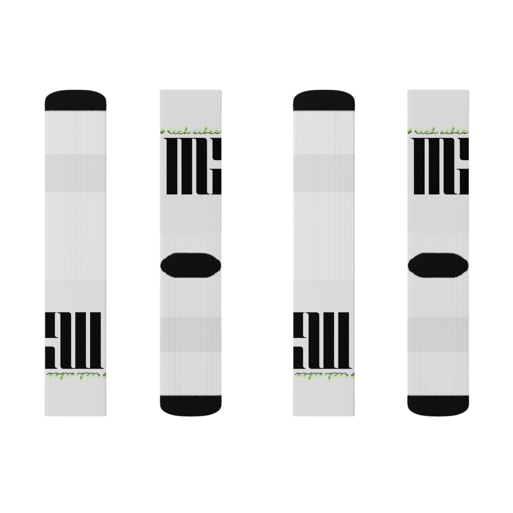Rich Vibes Volt MG White - Sublimation Socks