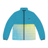 Rich Vibes Blueberry Lemonade - Men's Puffer Jacket (AOP)Turquoise