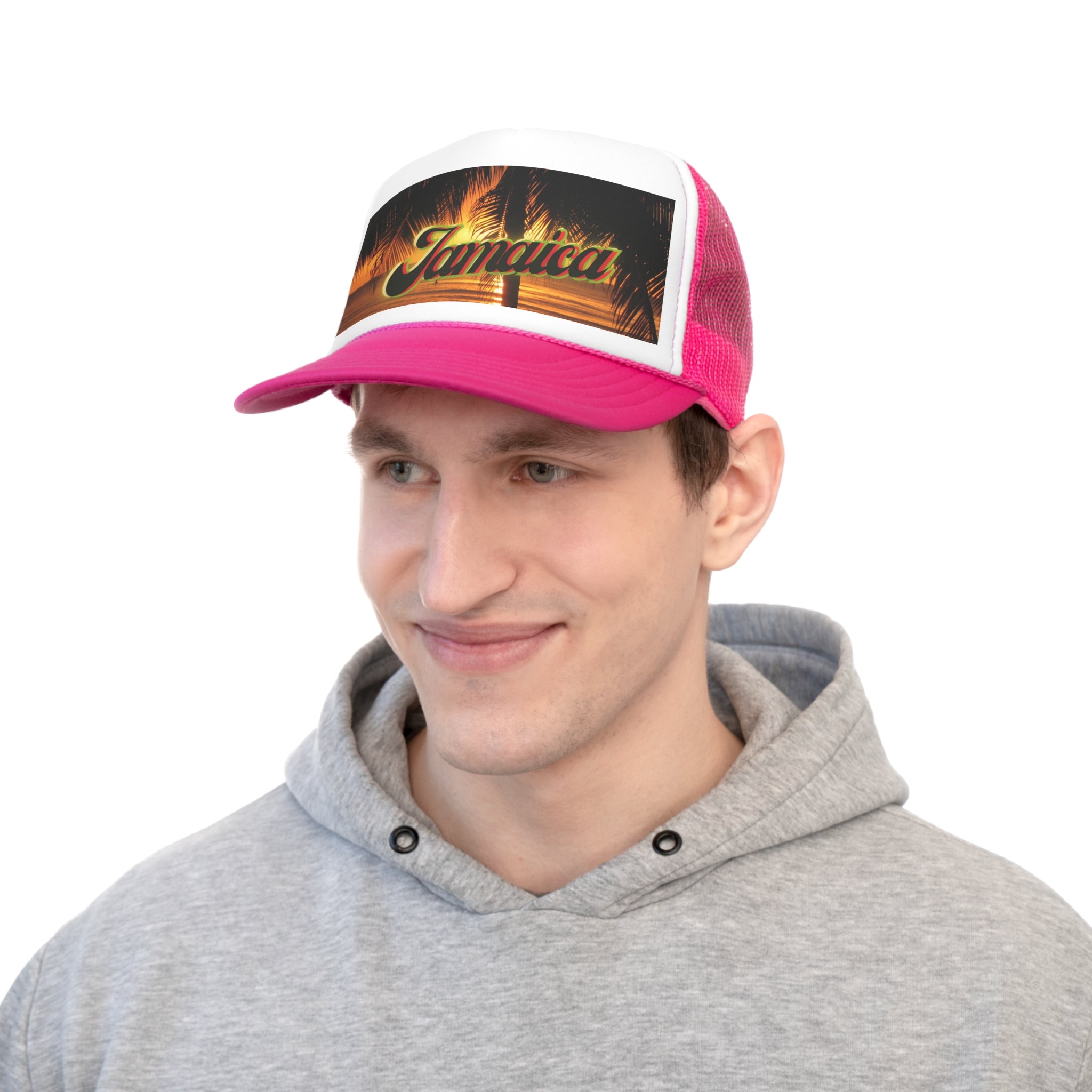 Rich Vibes Golden Jamaica Sunset  - Trucker Hat