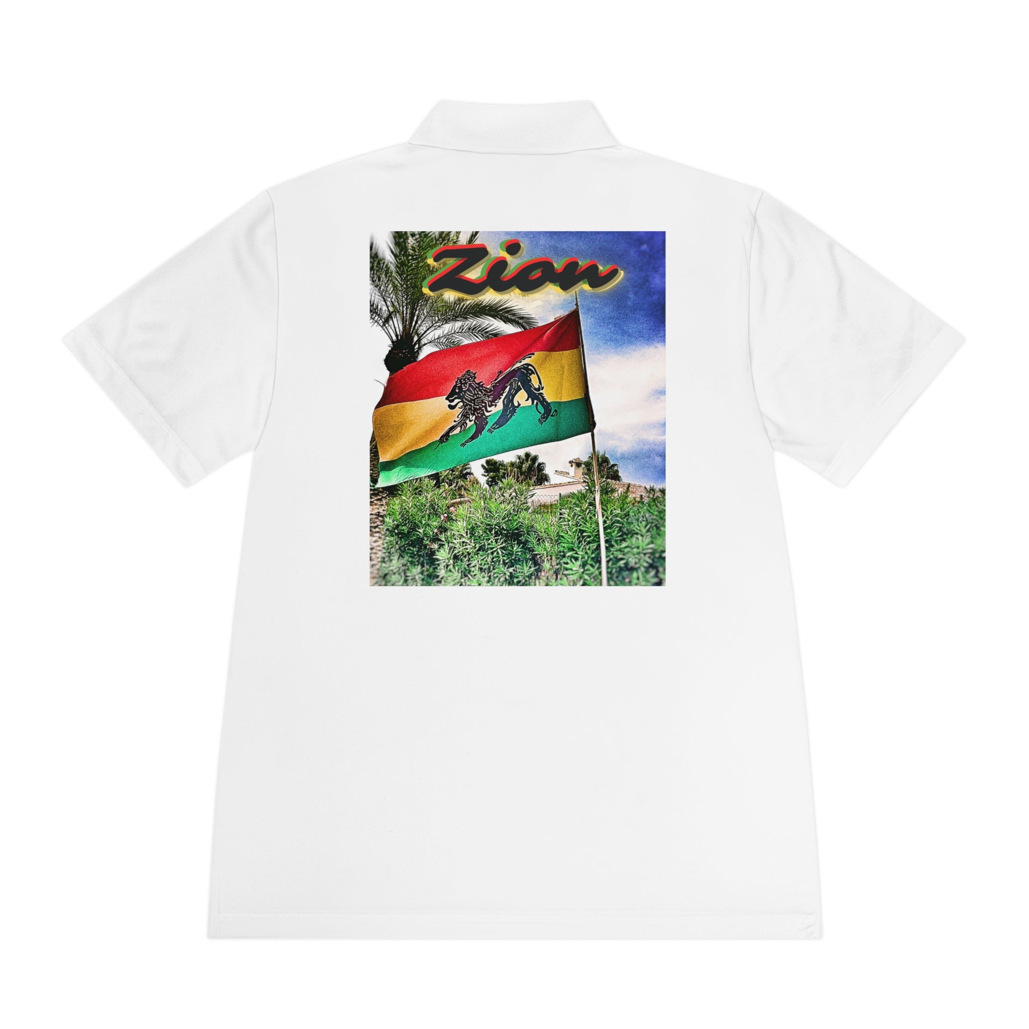 Rich Vibes Zion Lion Of Judah Jamaica Flag - Men's Sport Polo Shirt