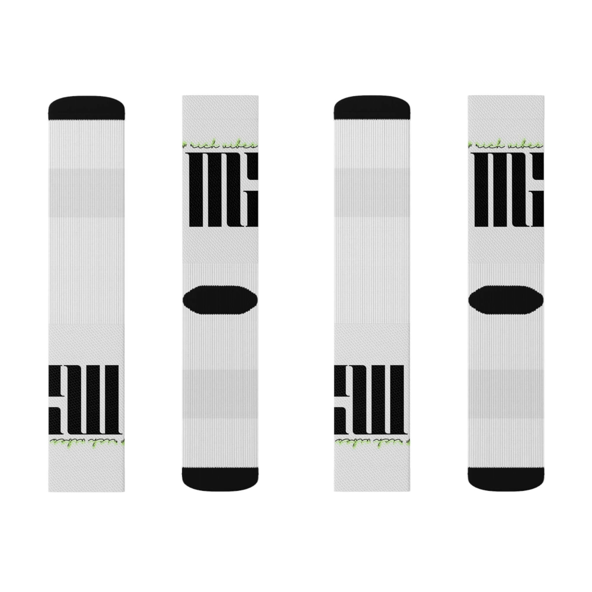 Rich Vibes Volt MG White - Sublimation Socks