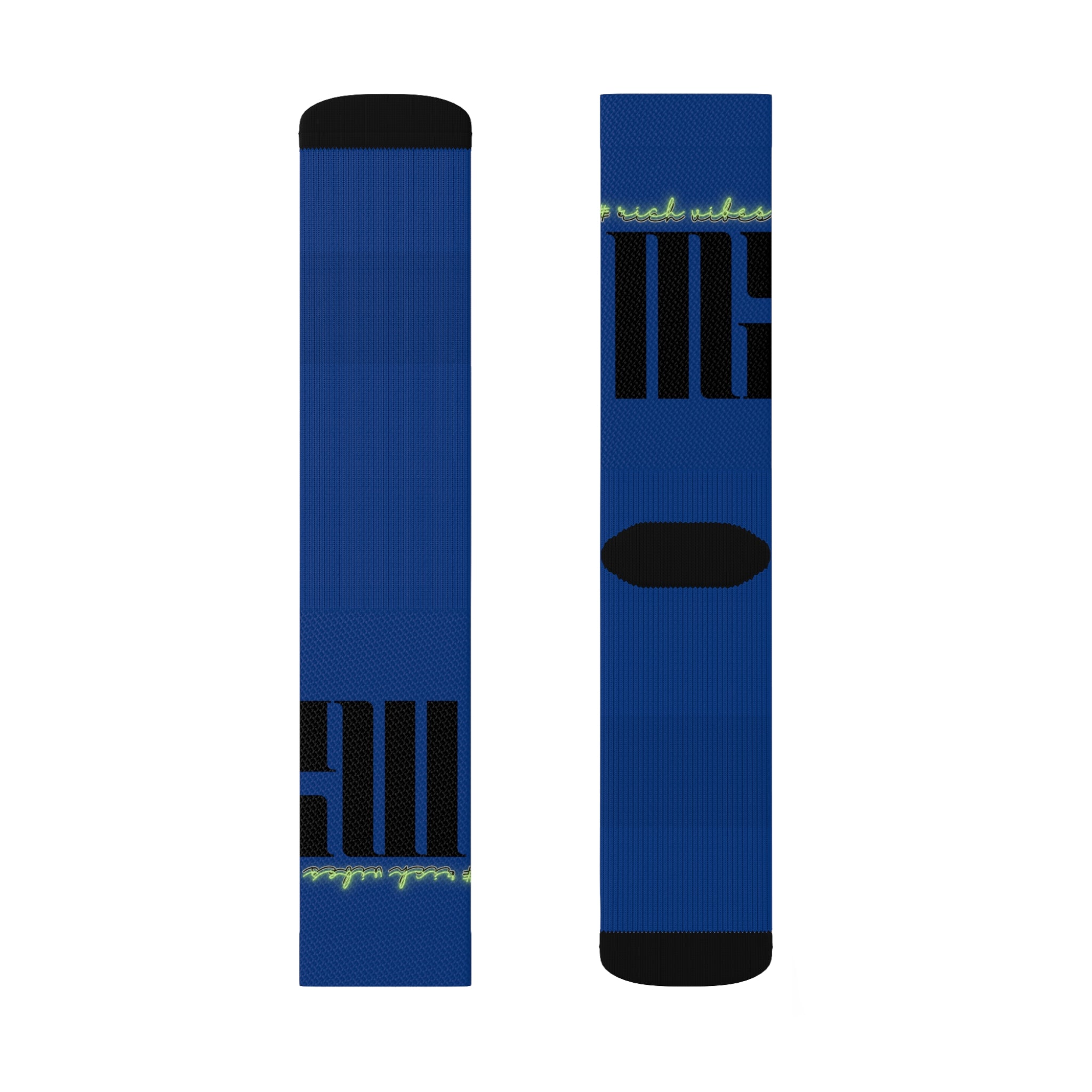 Rich Vibes Volt MG Royal Blue - Sublimation Socks