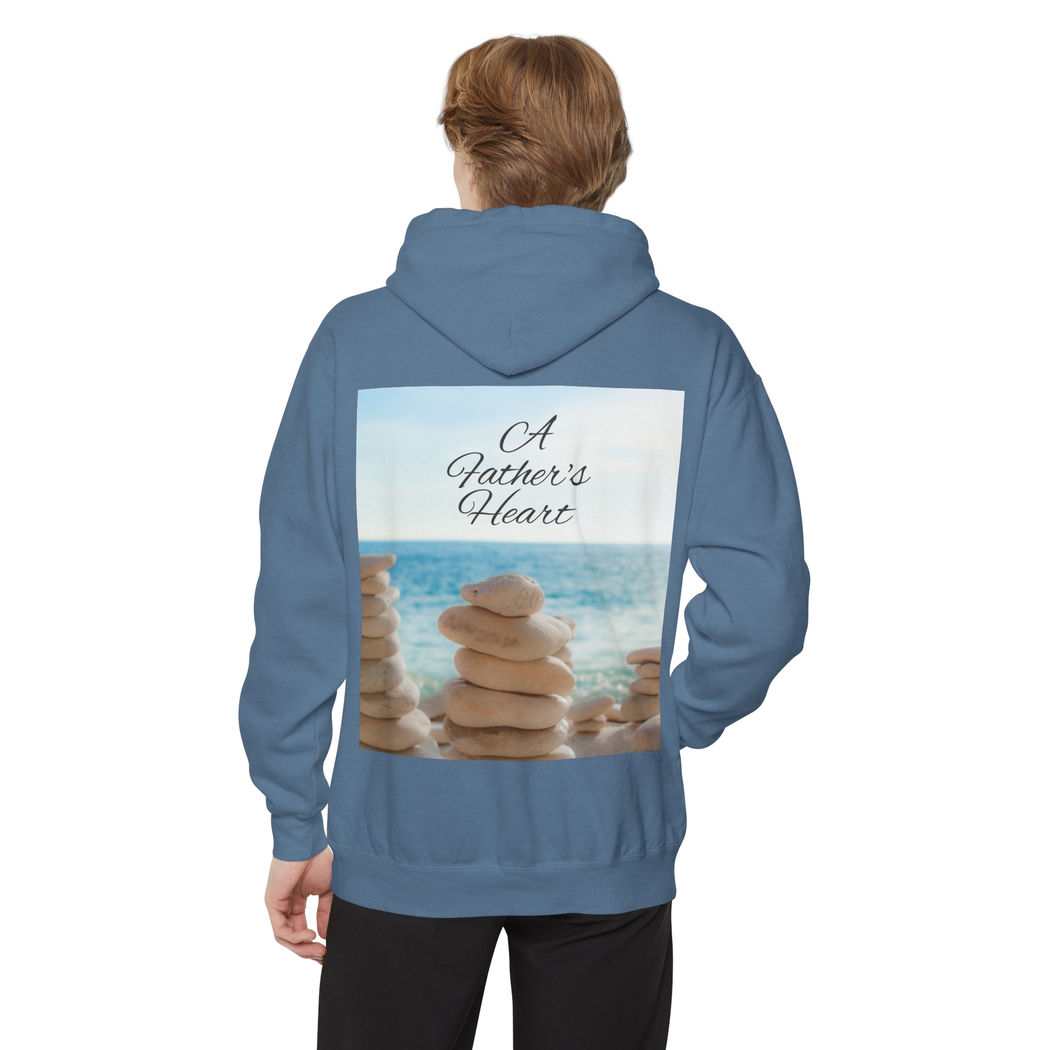 A Father's Heart Father's Day Blue Jean - Garment-Dyed Hoodie
